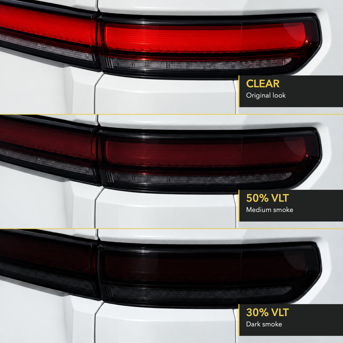 Tail Lights Tint & Clear PPF | Rivian R2, Precut Rear Light Protection