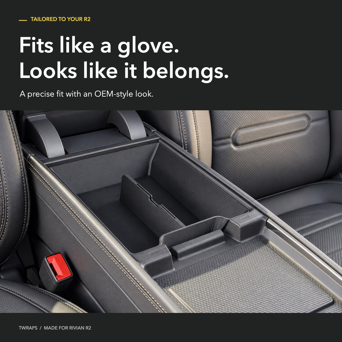 Armrest Organizer | Rivian R2, Center Console Storage