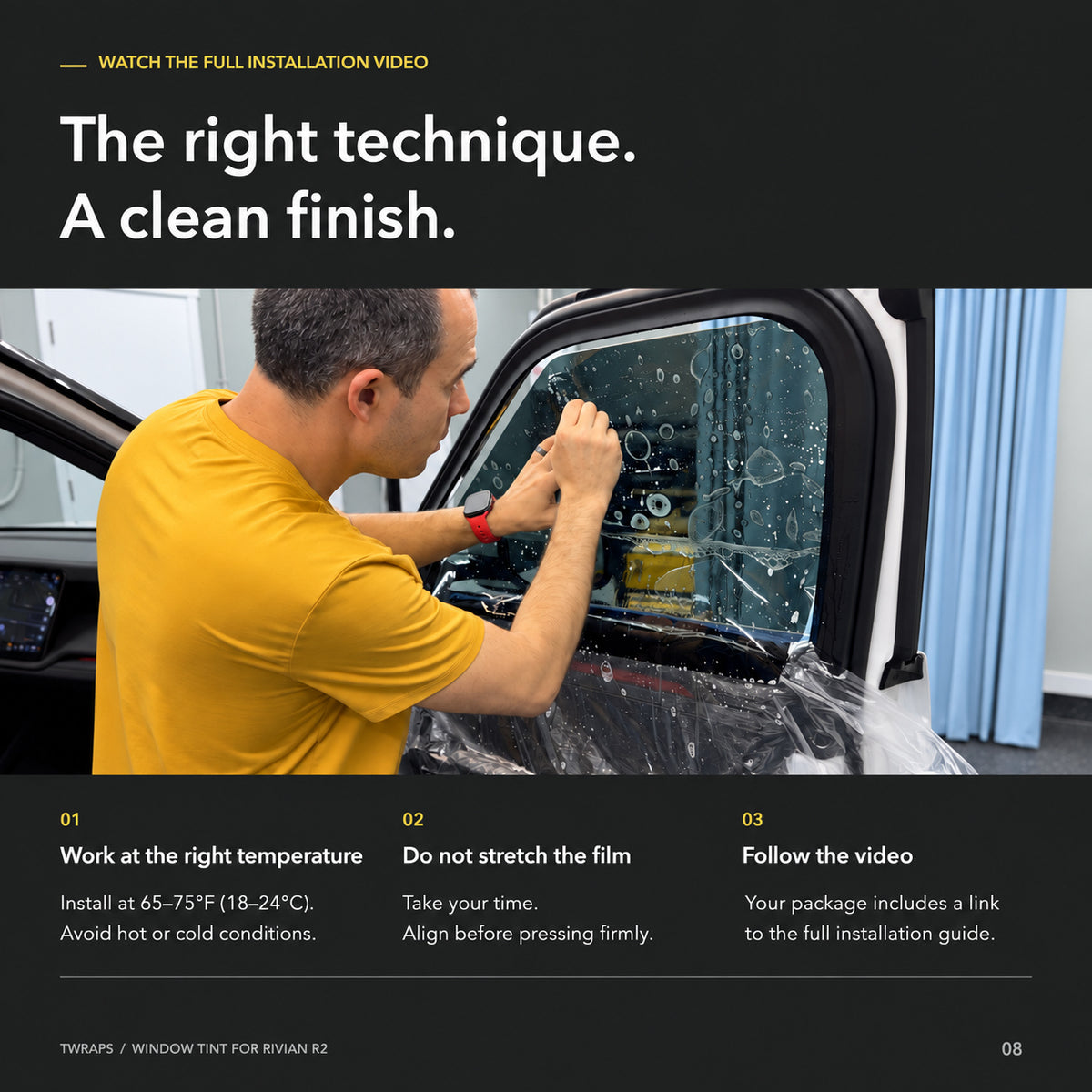 Window Tint Nano Ceramic IR | Rivian R2, Precut