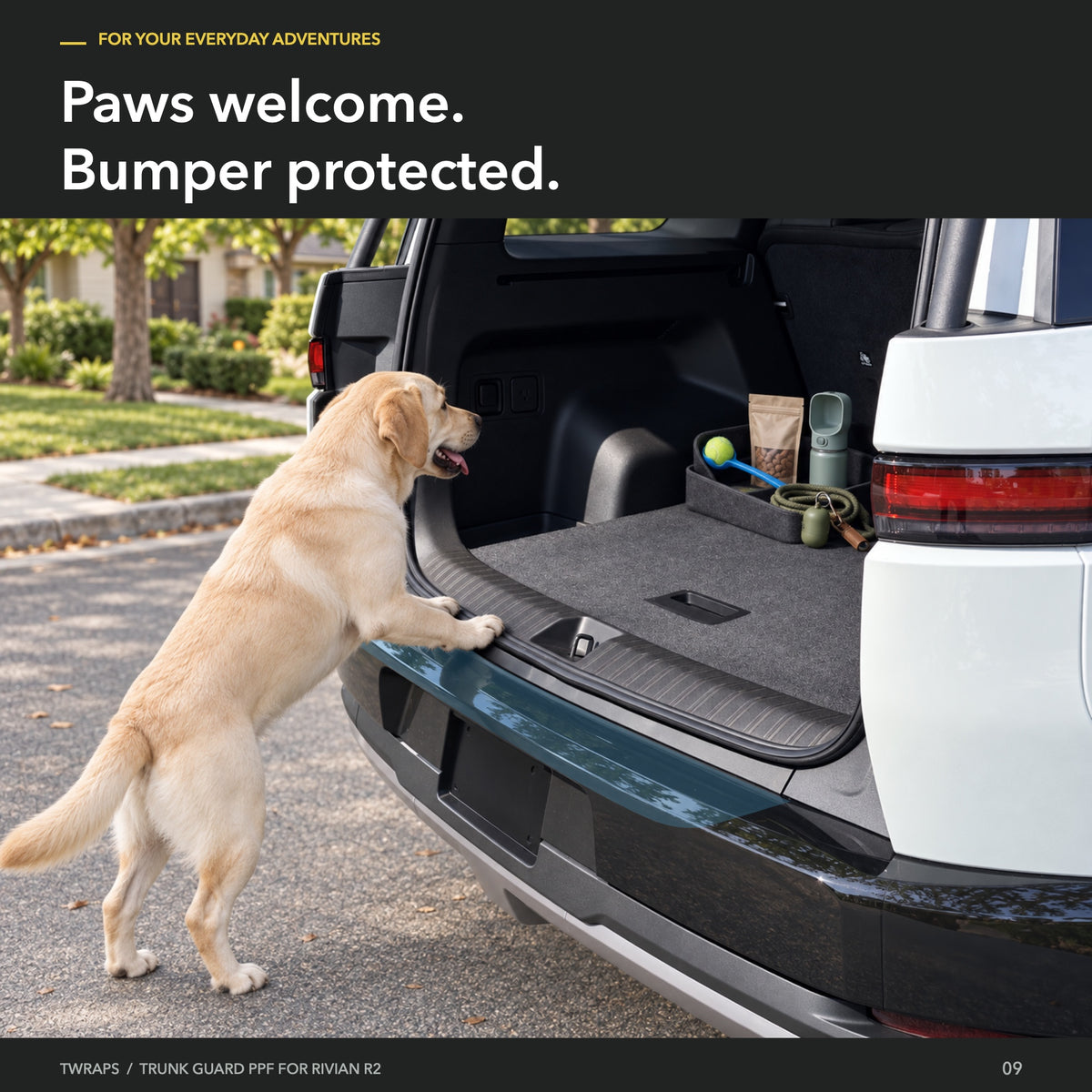 Trunk Guard PPF | Rivian R2, Rear Bumper Protection