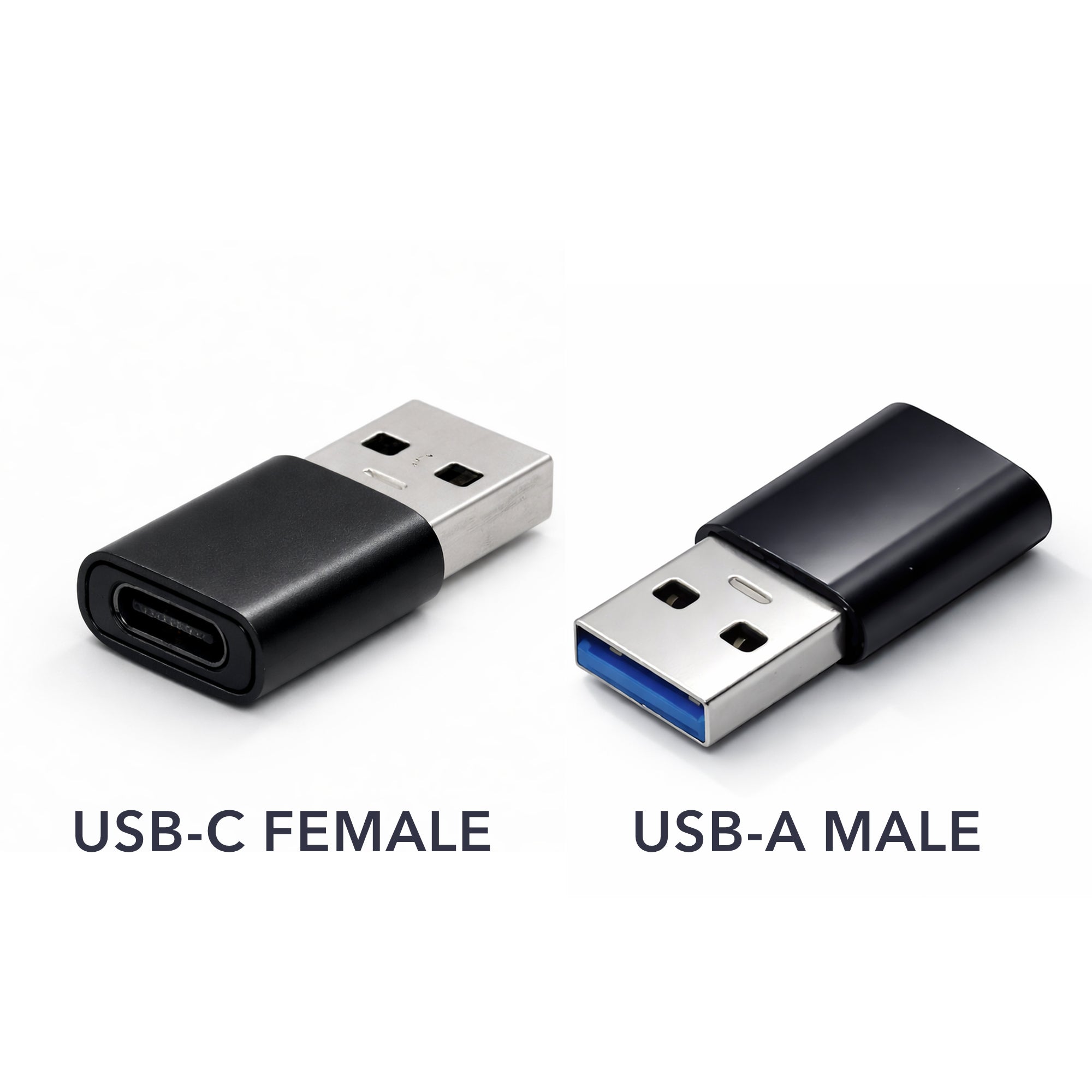 USB-C to USB-A Adapter 2-Pack | Charging & Data USB 2.0