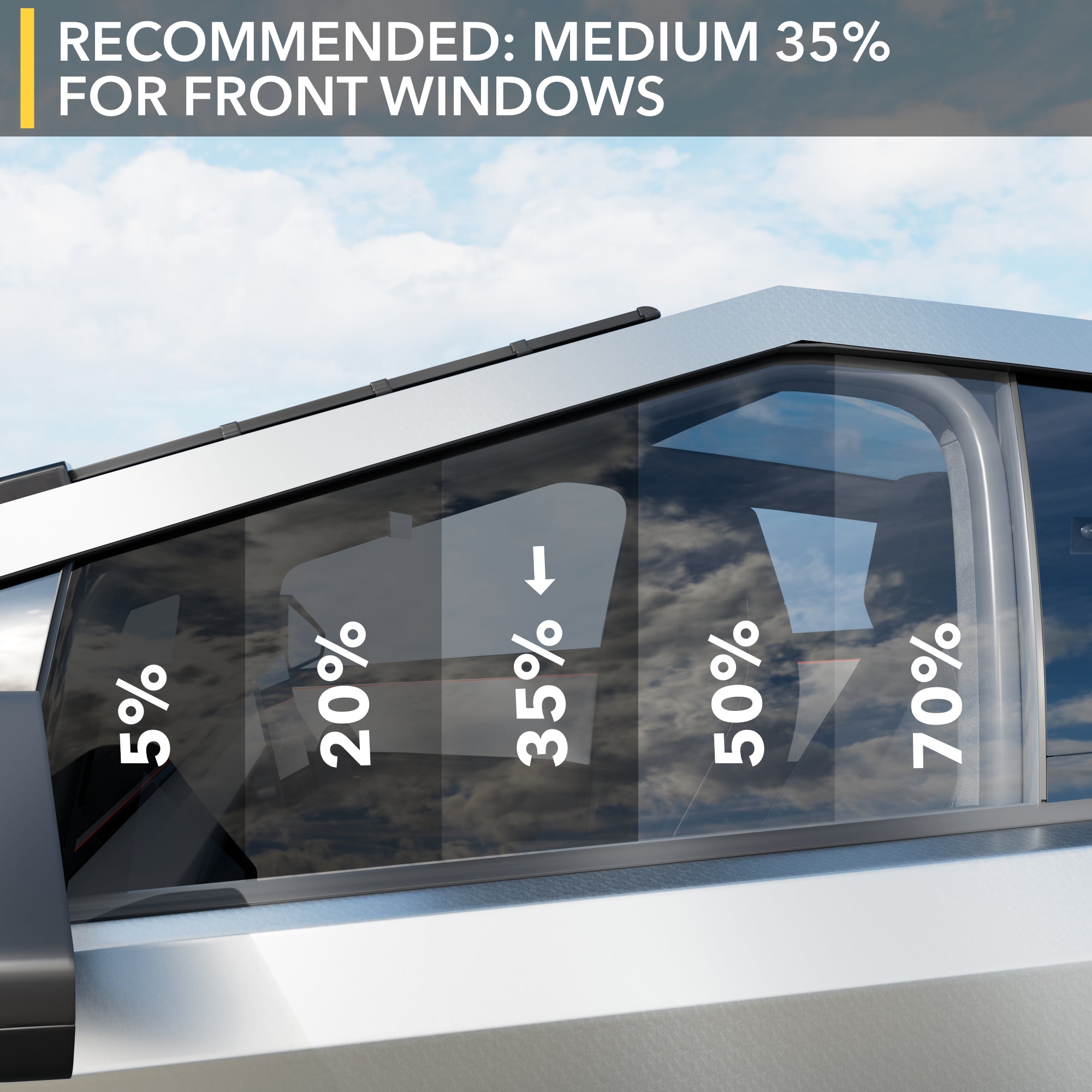 Nano Ceramic Windows Tint | Tesla Cybertruck