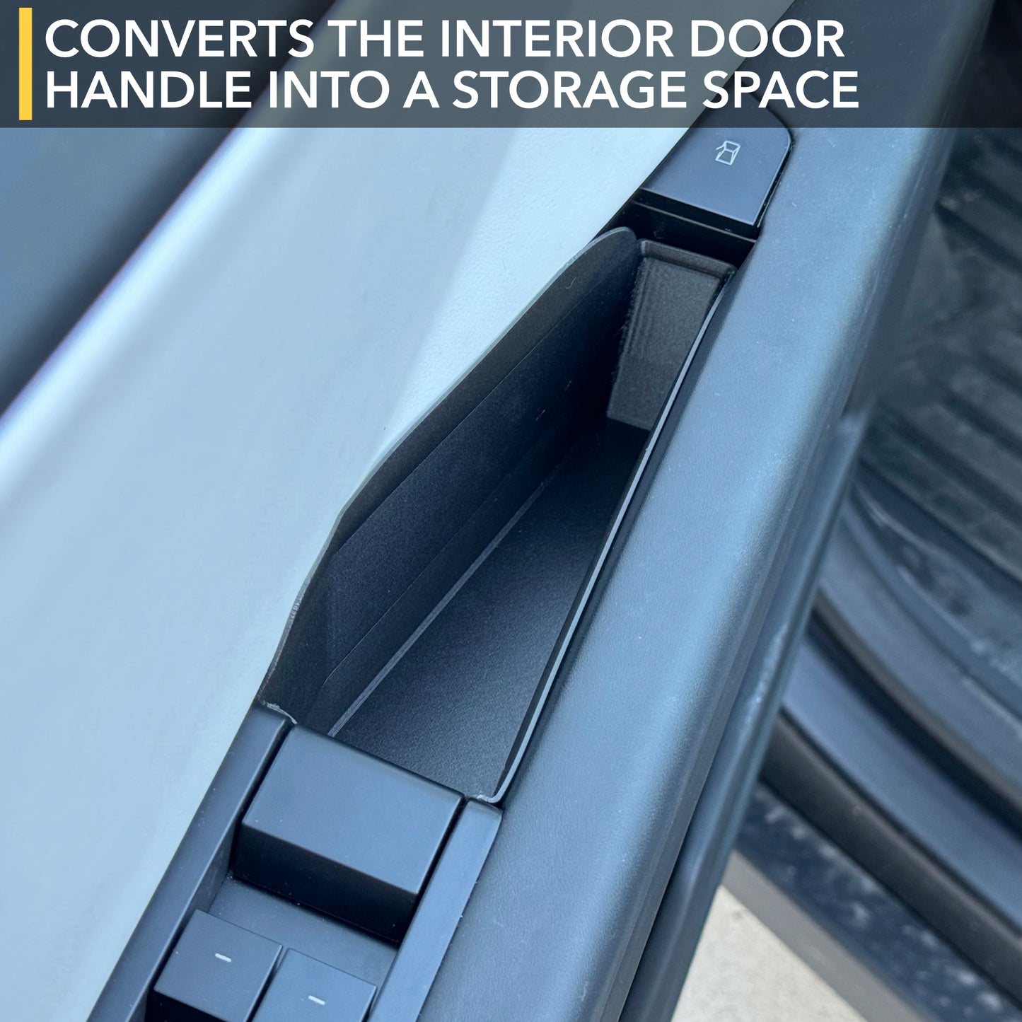 Door Handle Inserts for Tesla Cybertruck - Front Door Storage Tray