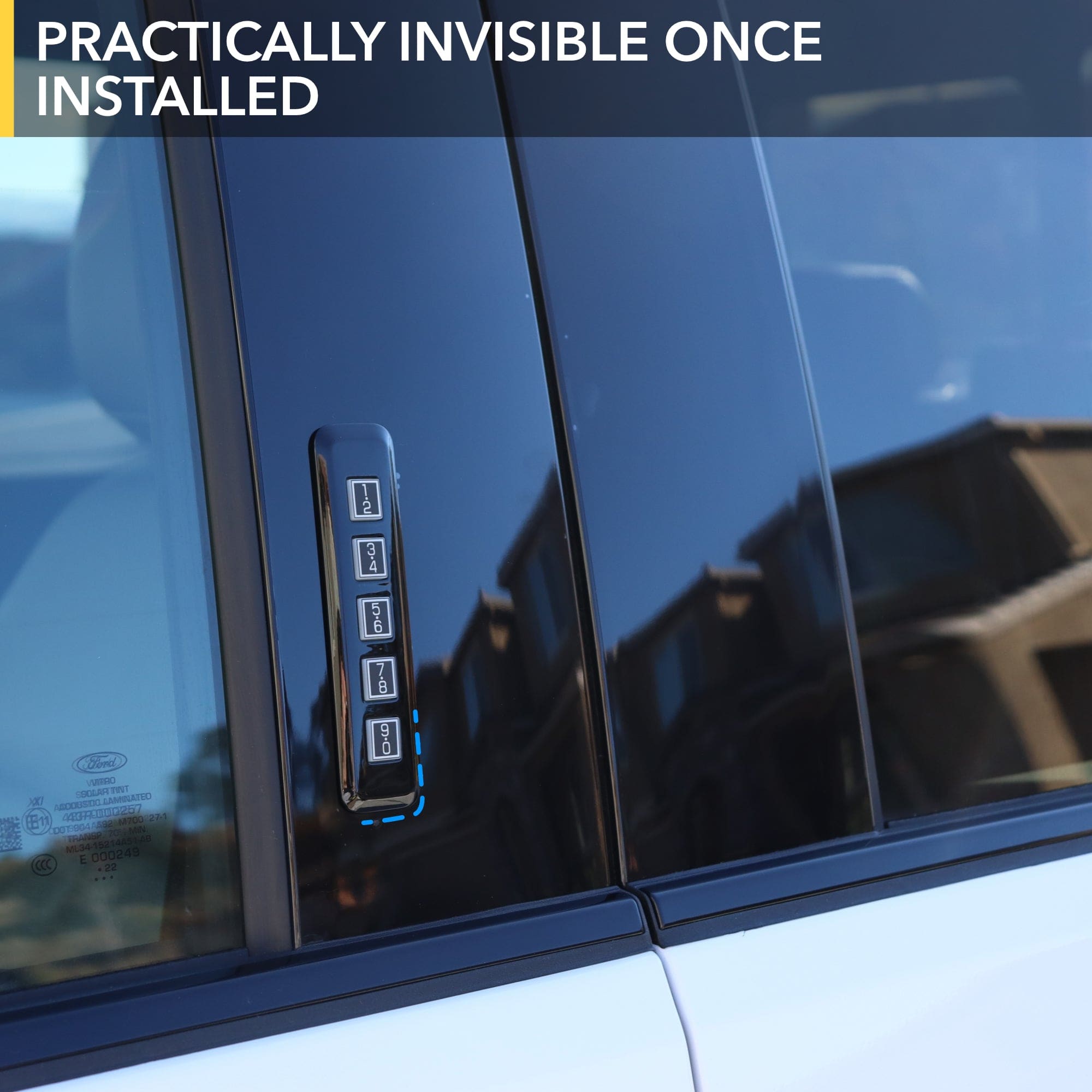 car door keypad paint protection film rock guard clear