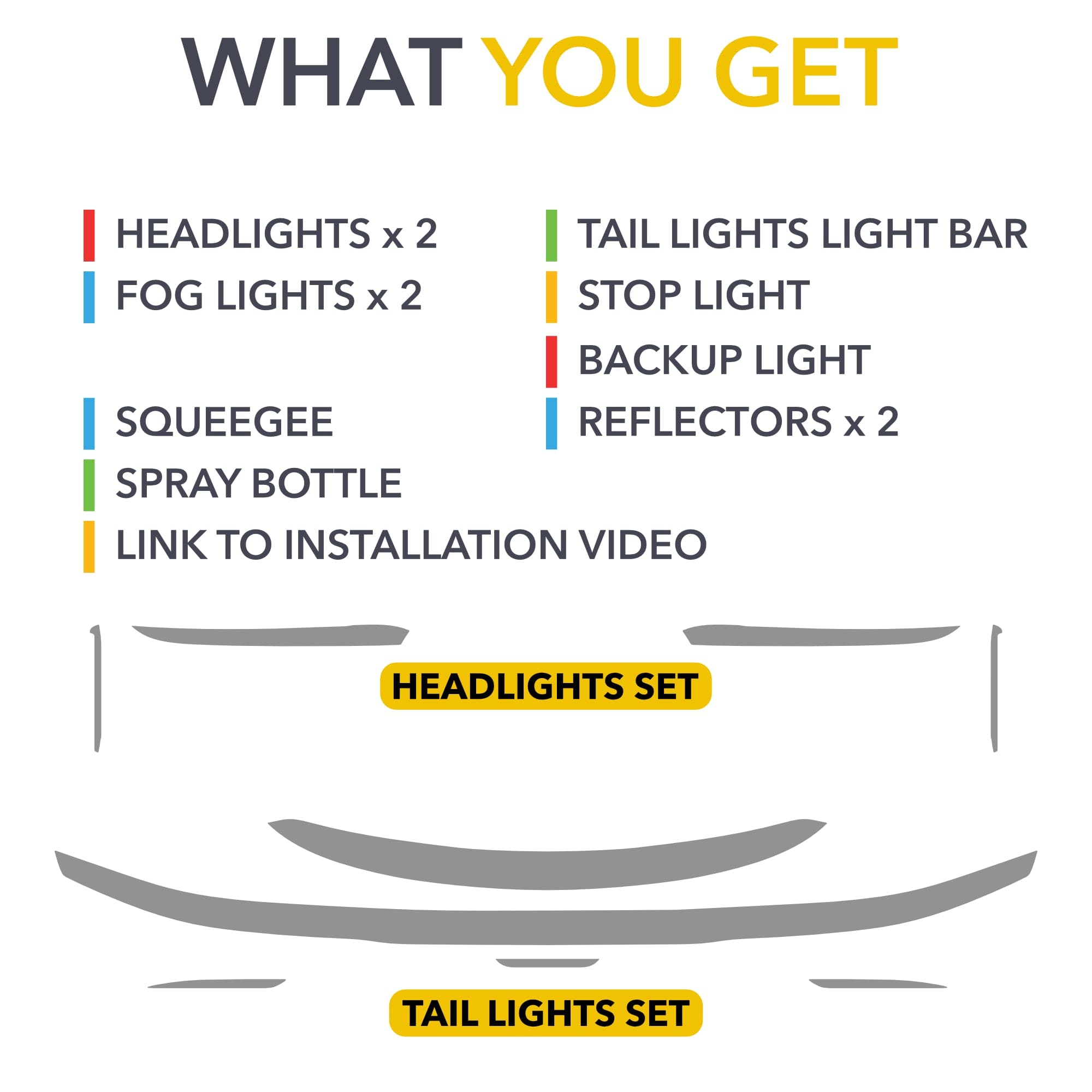 automotive lighting product list smoke tint lucid air tail lights smokey eyes paint protection film