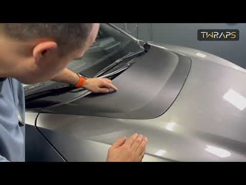 Hood Scoop Wrap | Toyota bZ4X 2024-2025 - Carbon Fiber Vinyl Cover