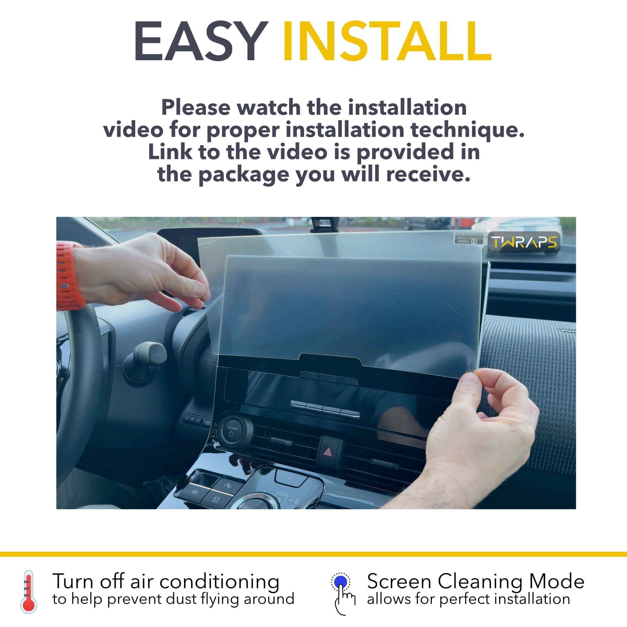 bz4x toyota screen protector hardness pet film
