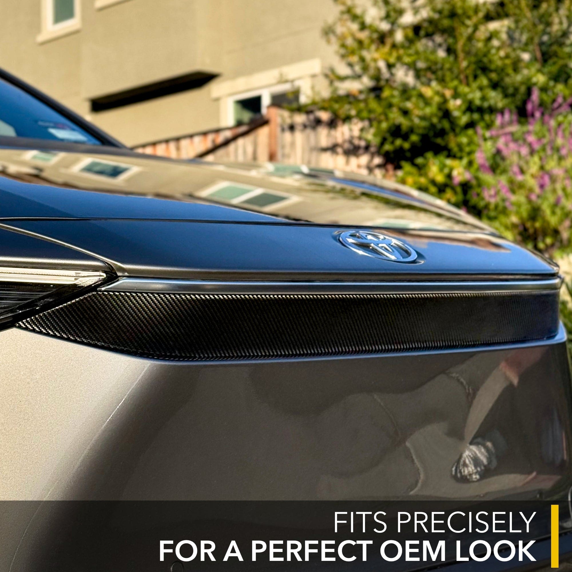 bz4x vinyl wrap toyota upper lip carbon fiber