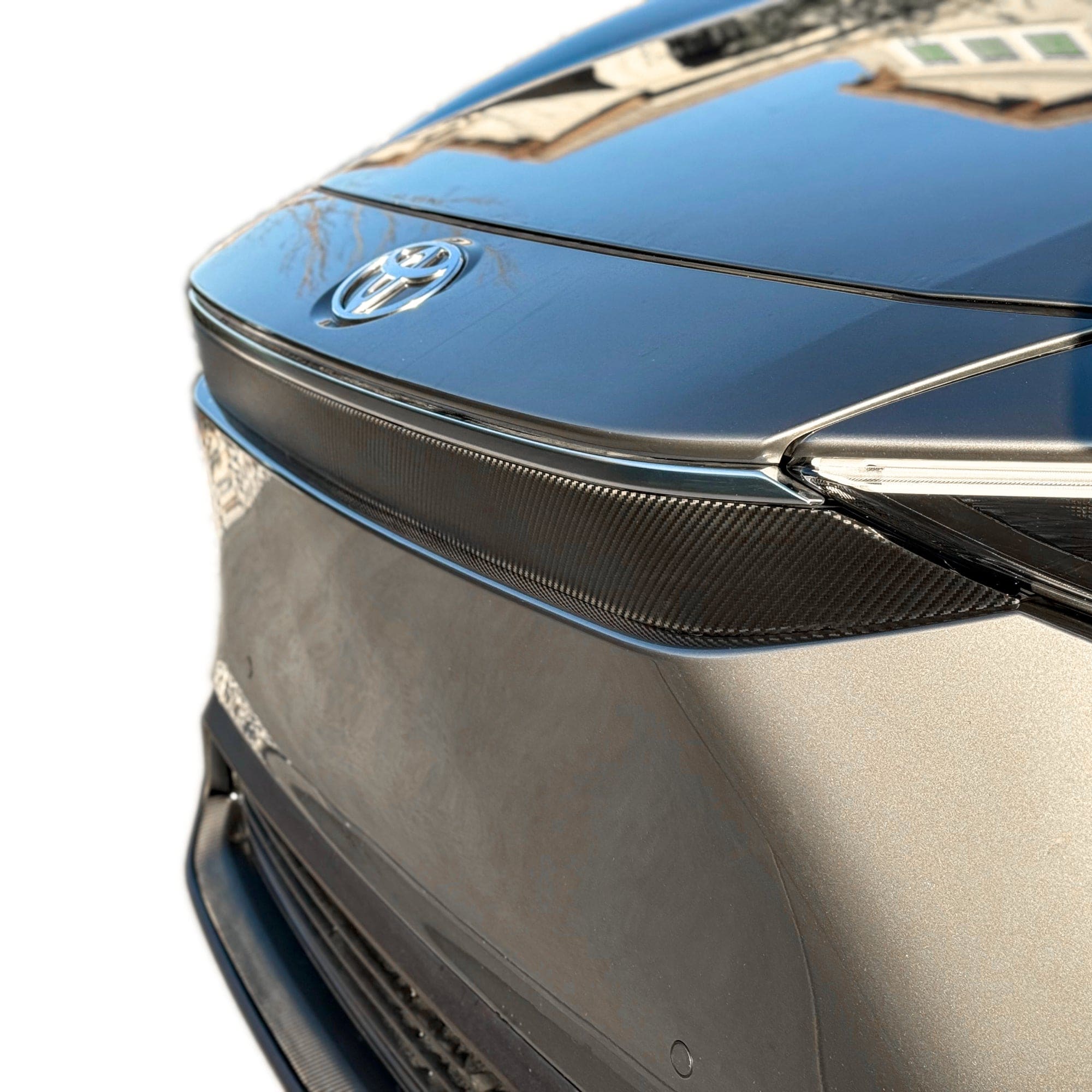 bz4x vinyl wrap toyota upper lip carbon fiber