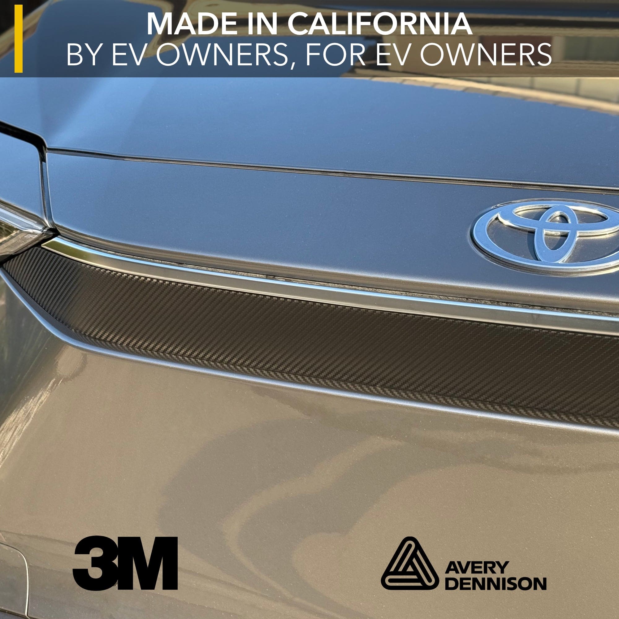 bz4x vinyl wrap toyota upper lip carbon fiber