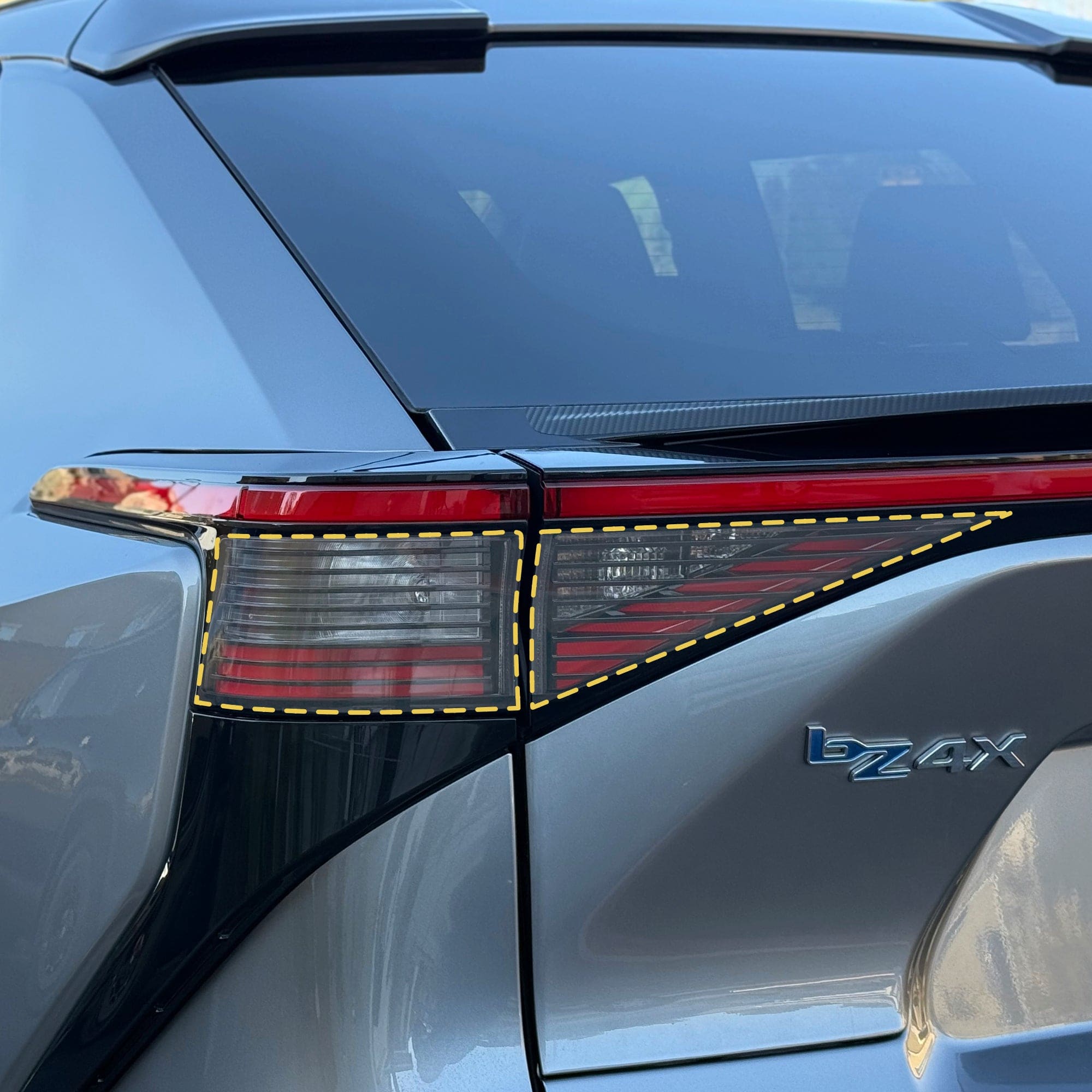 bz4x toyota tail lights smoke tint lamps