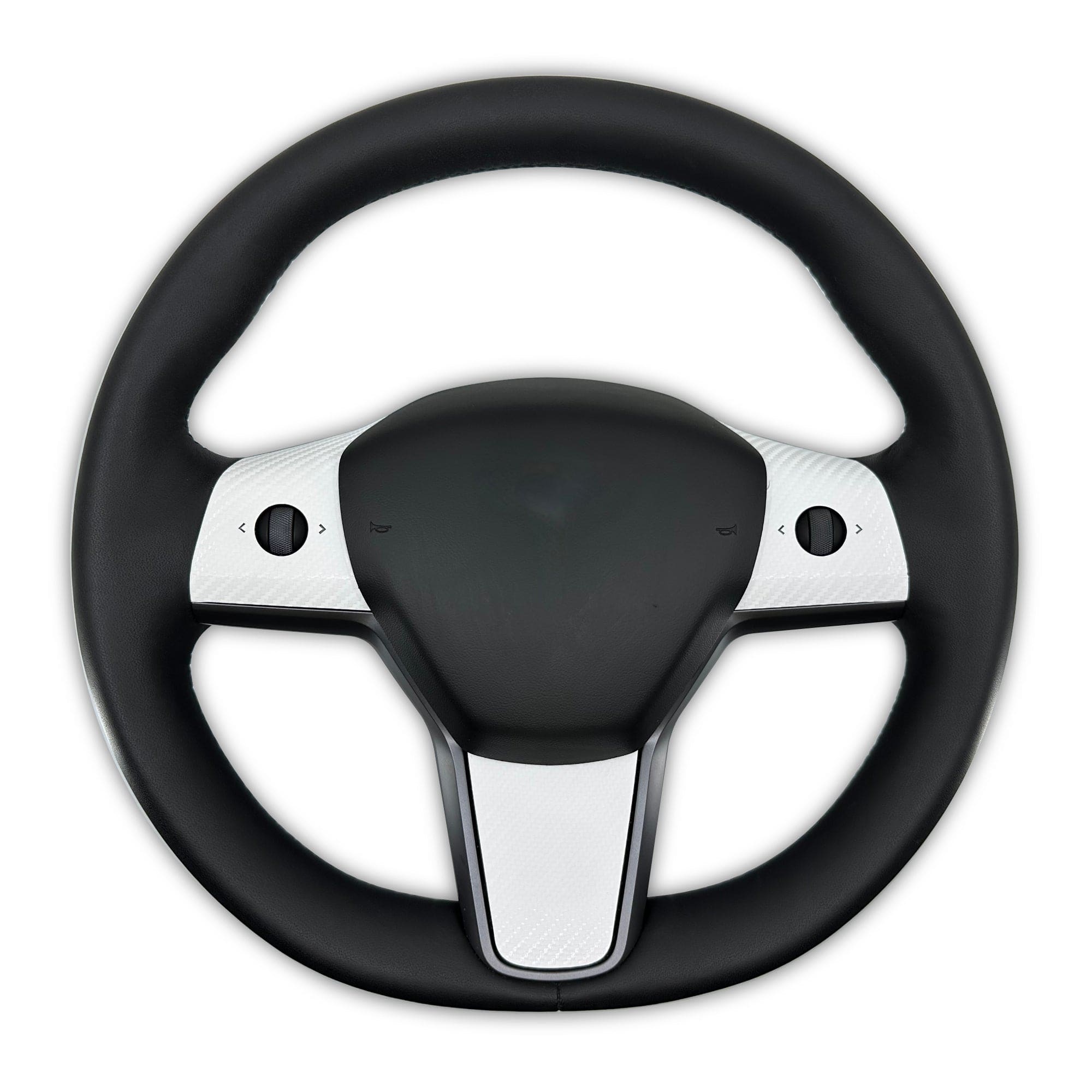 steering wheel control tesla model carbon fiber pattern vinyl cover