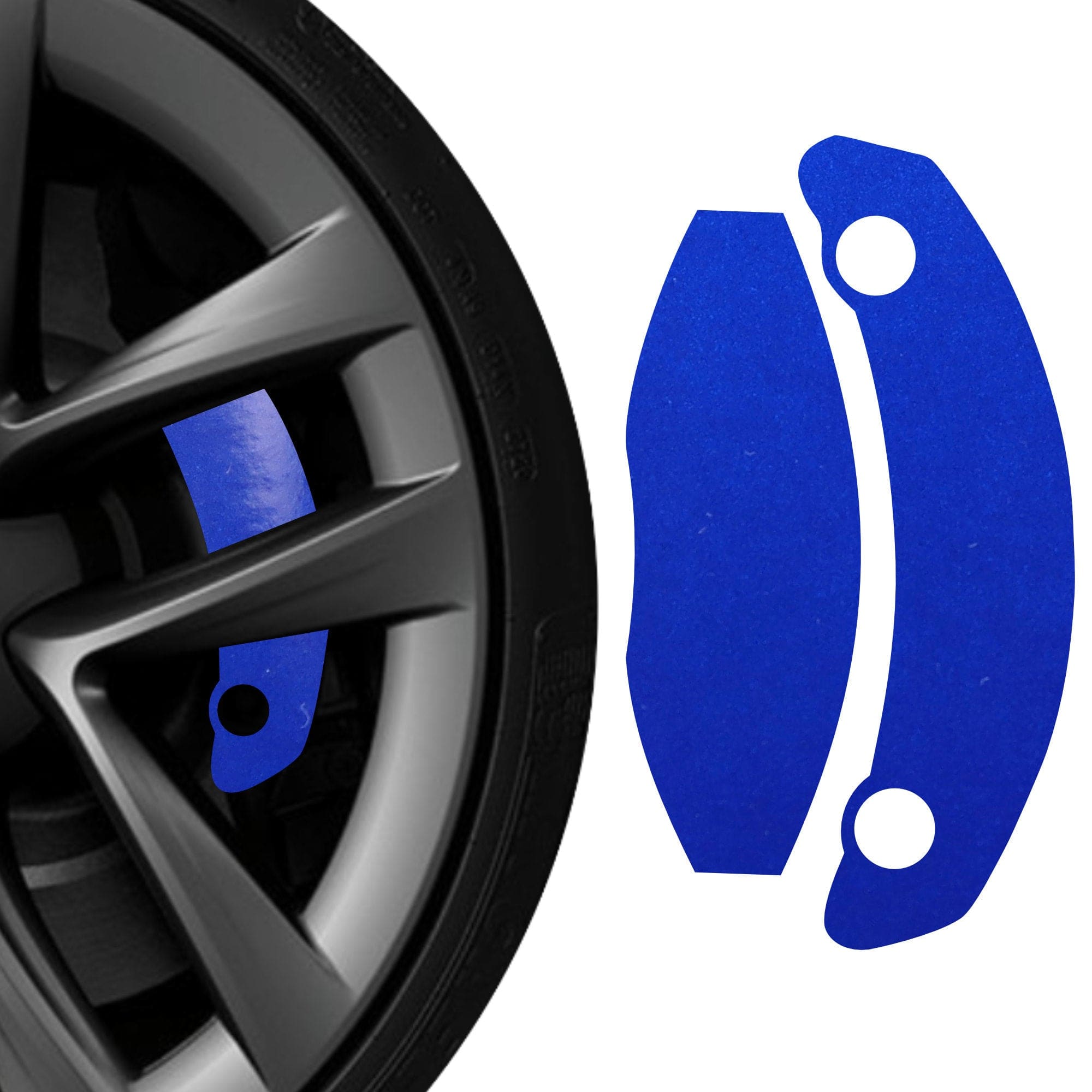 blue brake caliper covers tesla model thermal-resistant vinyl wraps