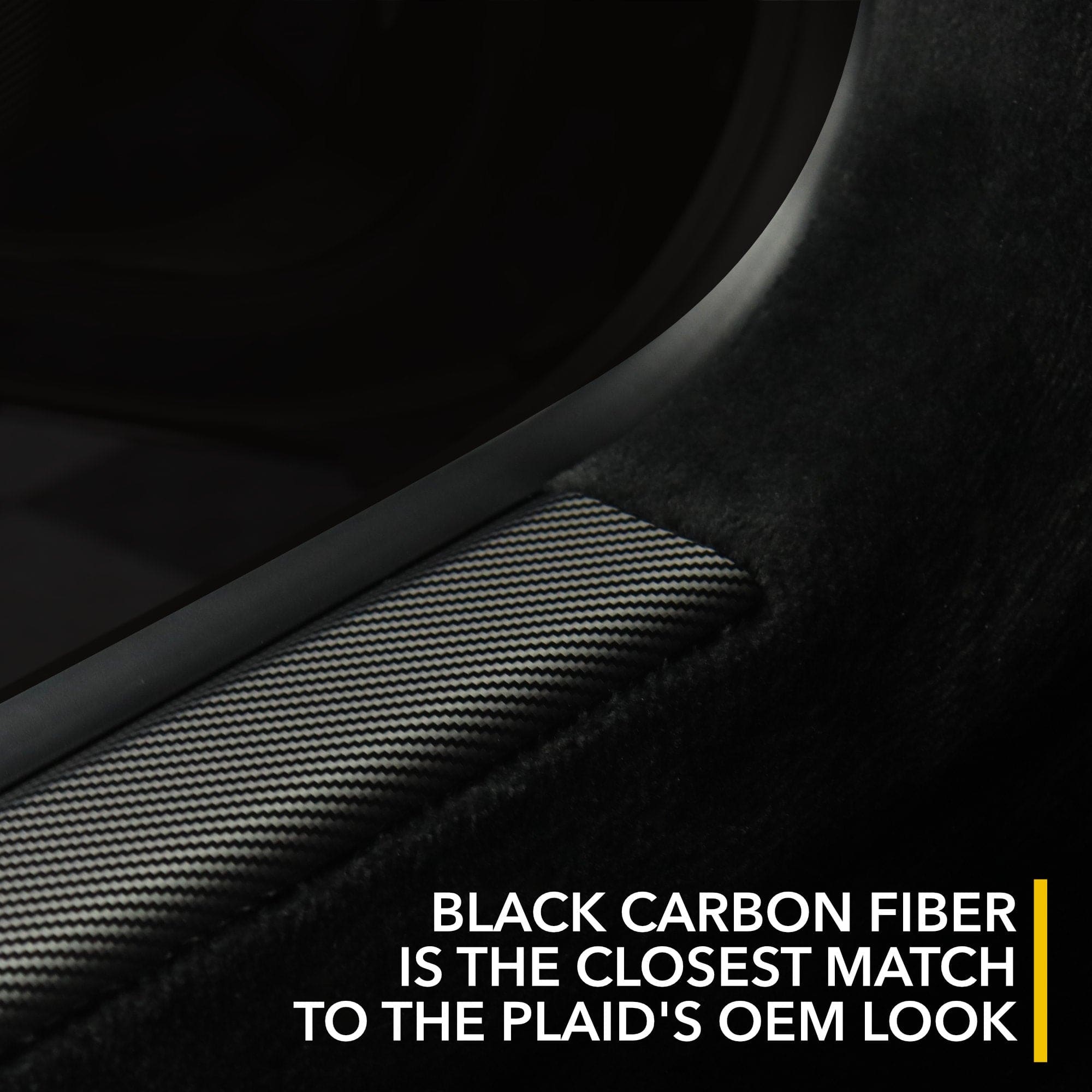 door sills tesla model carbon fiber kit includes two pieces