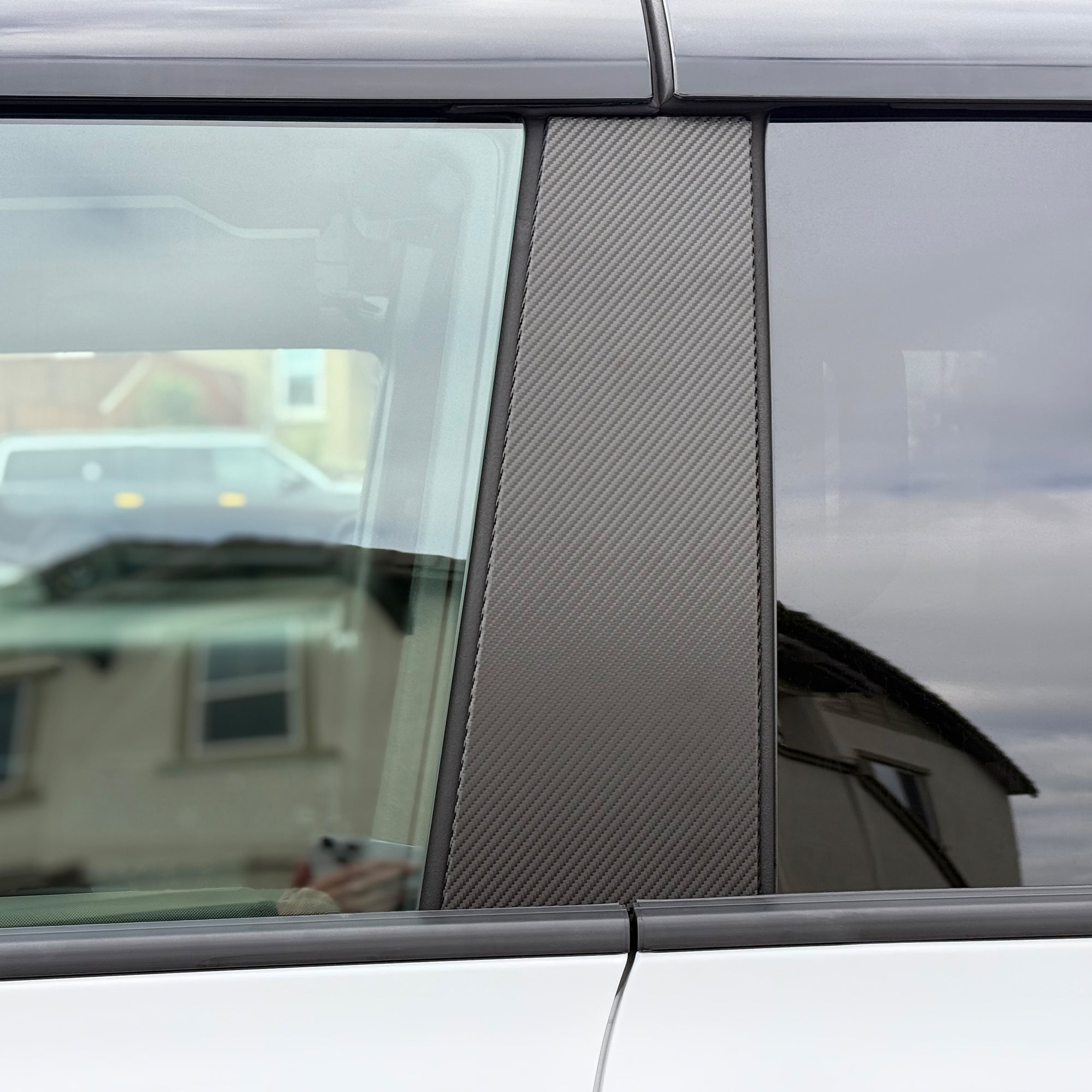 ABC Pillars Vinyl Wrap GMC Hummer EV Carbon Fiber Film Decal T-WRAPS