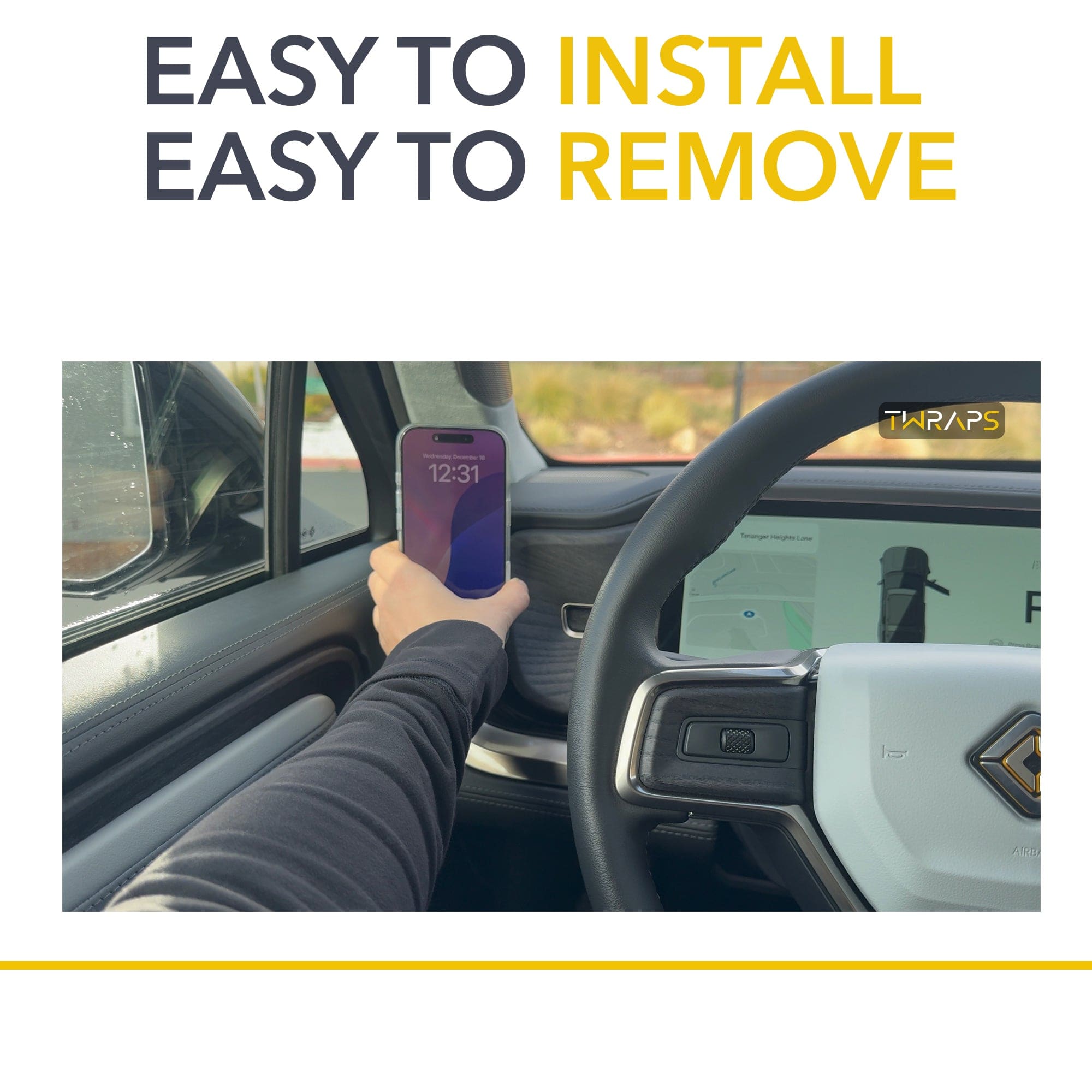 smartphone mounted car rivian r1t r1s phone mount vehicles offers
