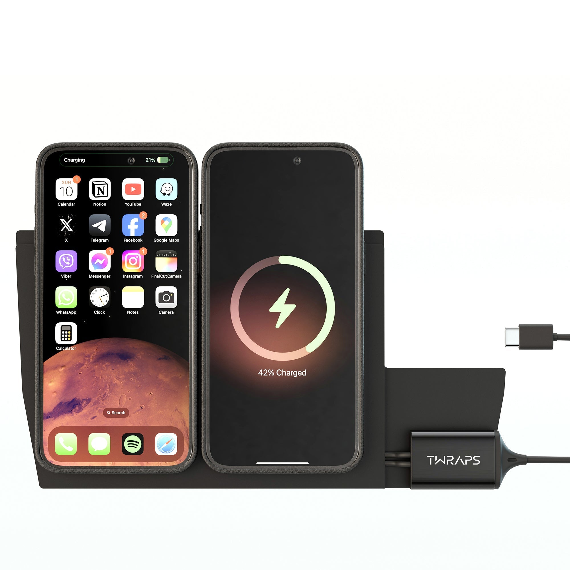 gmc hummer, wireless charger, magsafe compatible, dual