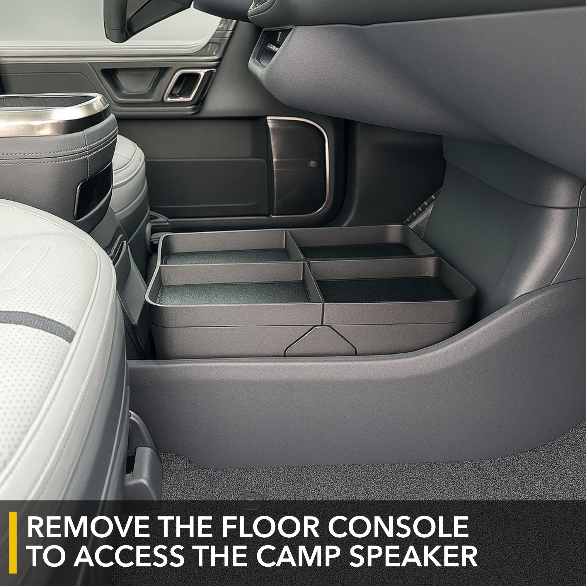 r1t, r1s, floor organizer, rivian r1t
