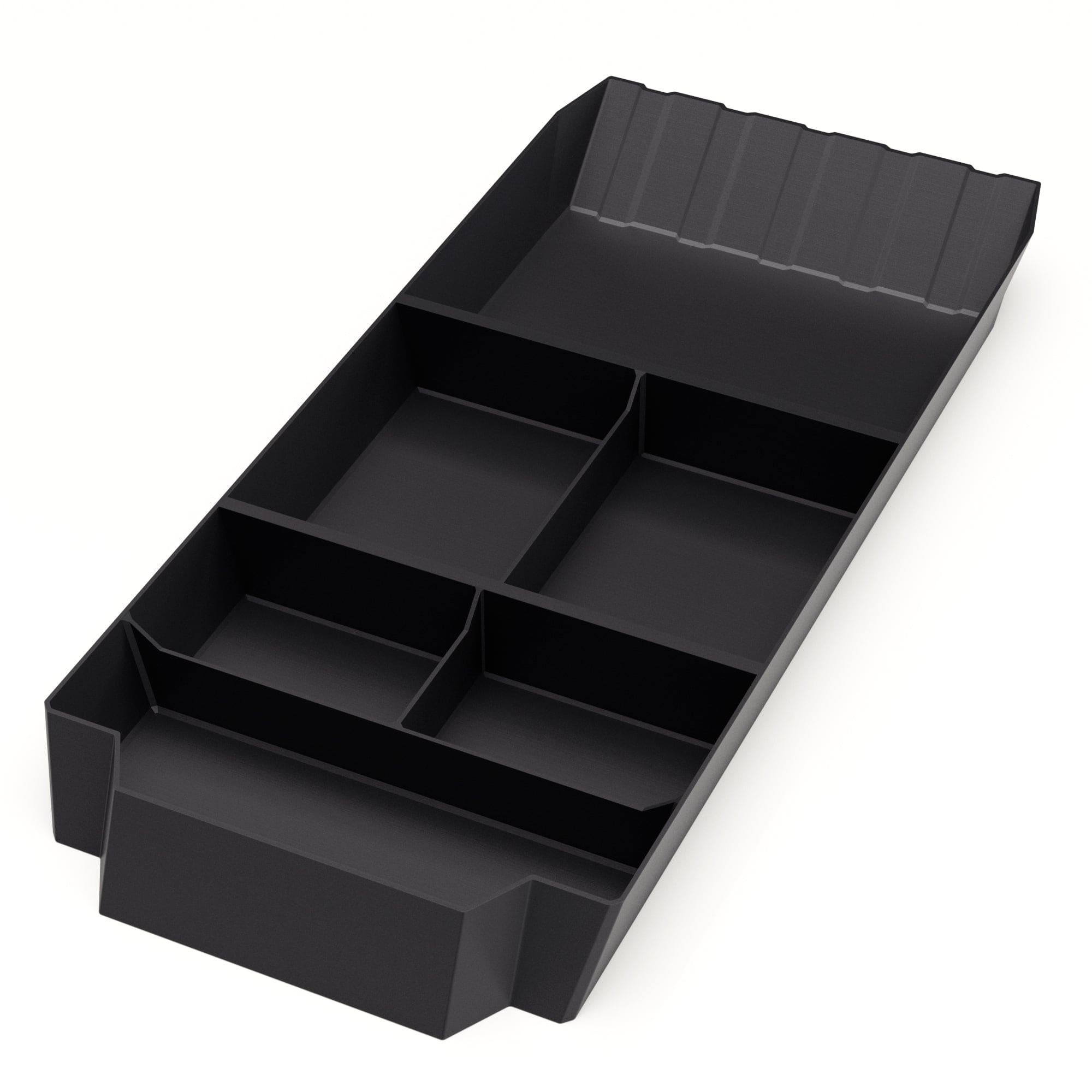 black plastic divided organizer tray tesla cybertruck leather liners proudly made patent pending design rugged floor