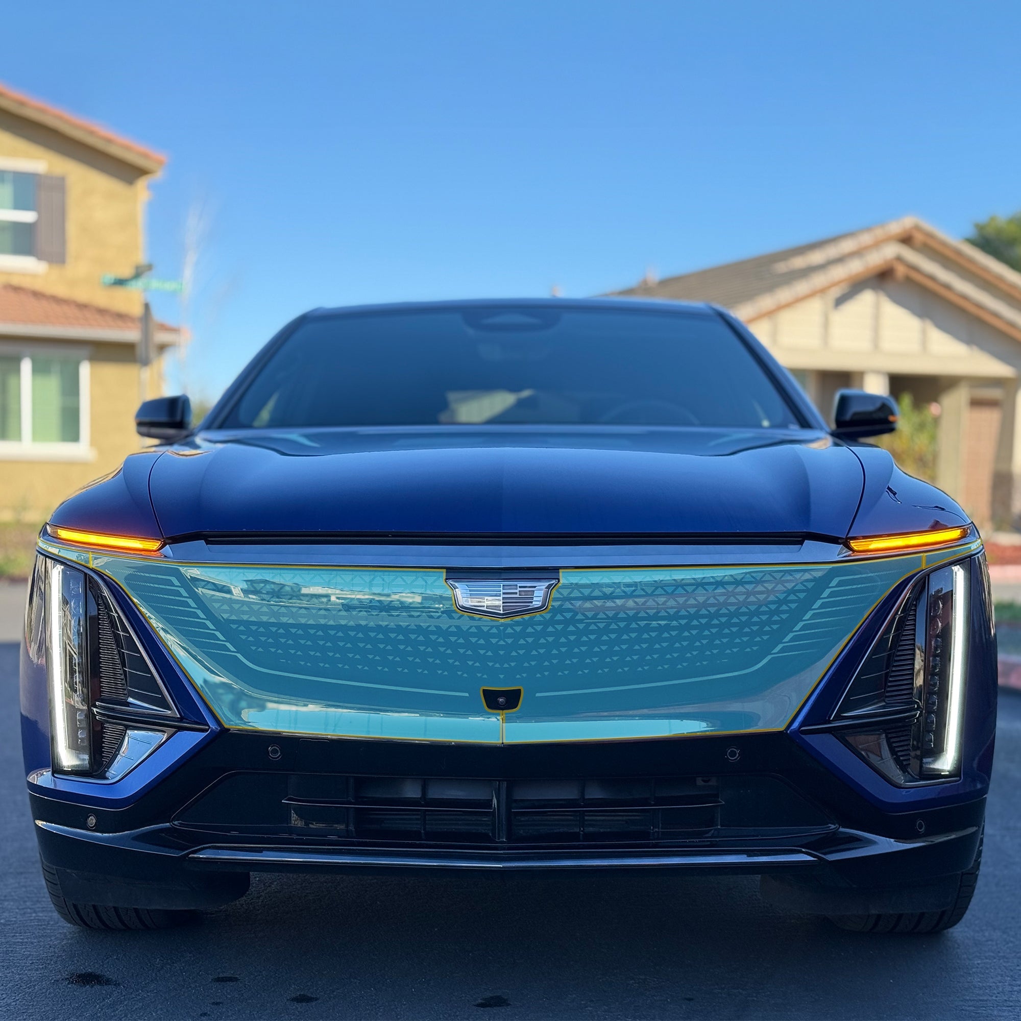 Front Bumper Grille PPF Paint Protection Film for Cadillac LYRIQ 8mil pre-cut easy DIY install T-WRAPS