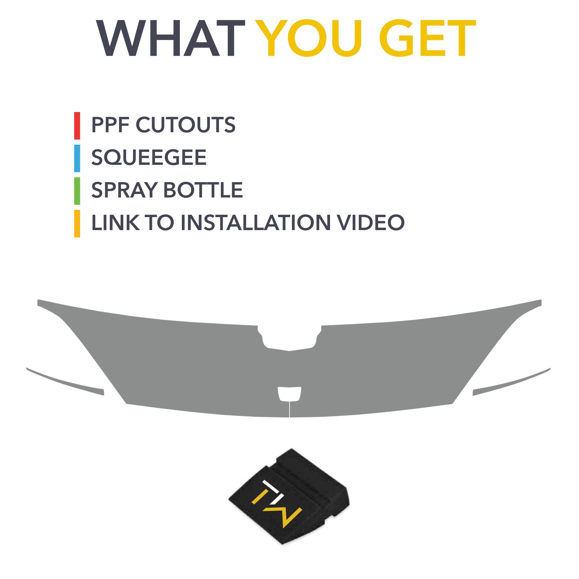 paint protection, protection film, cadillac lyriq, bumper grille