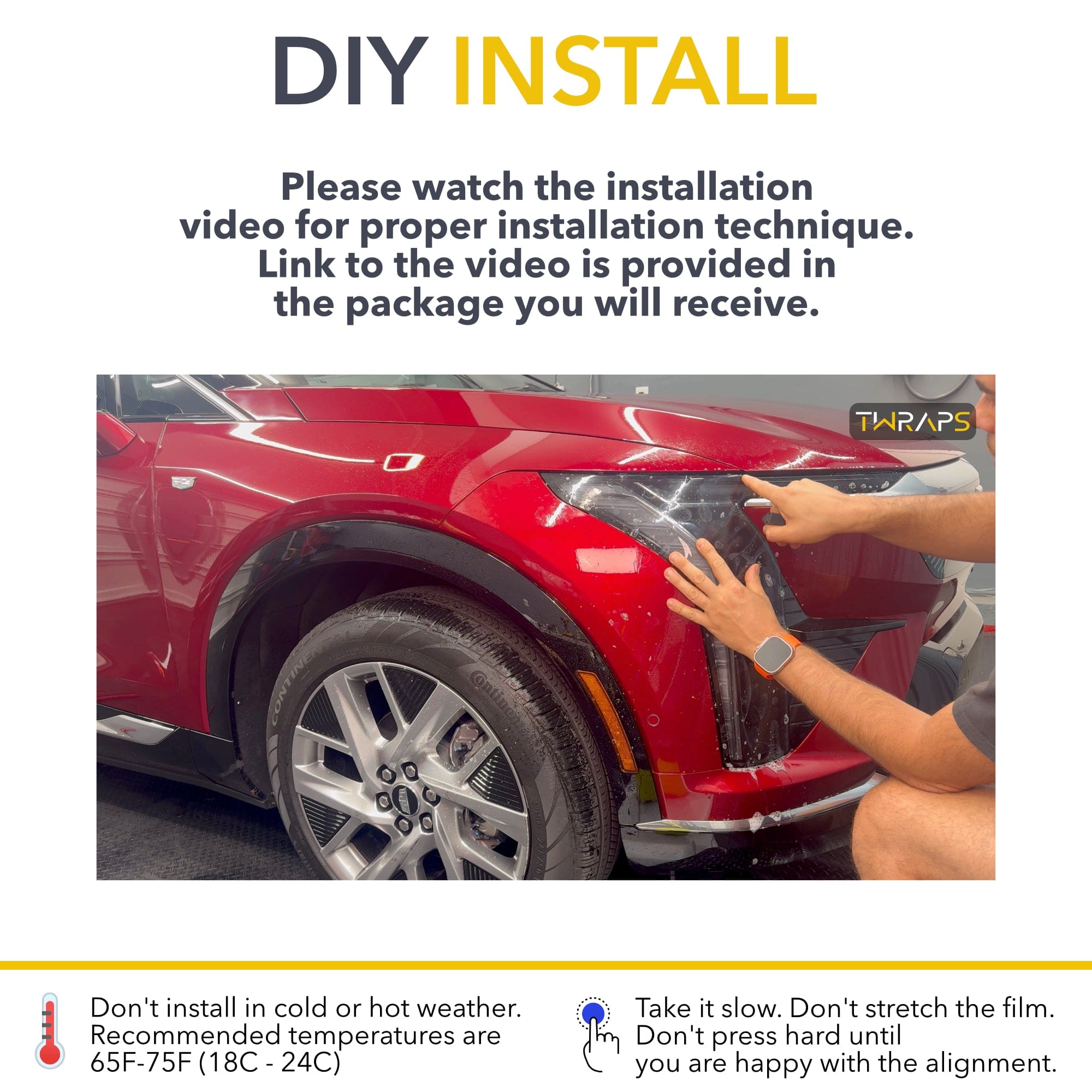 cadillac optiq paint protection film tint ppf easy diy