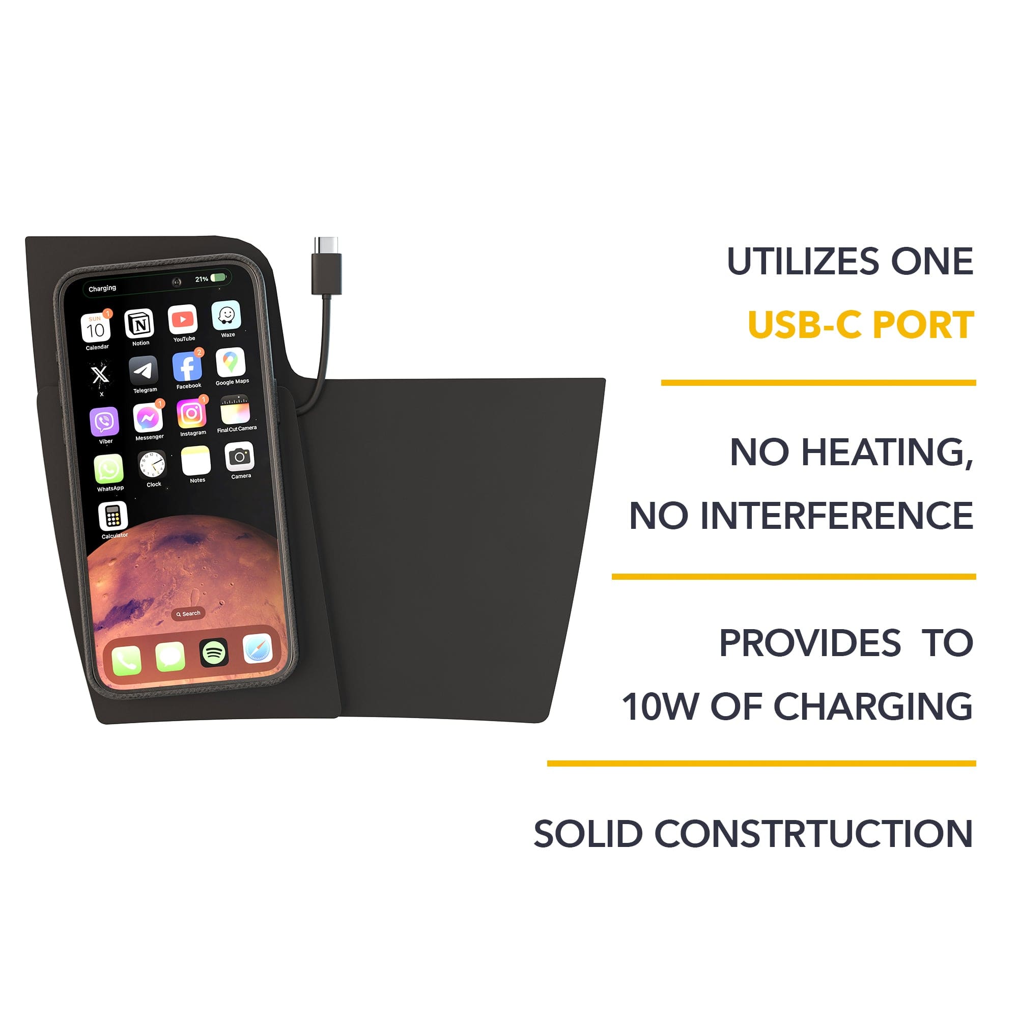 wireless phone charger usb-c port ford bronco sport escape ev