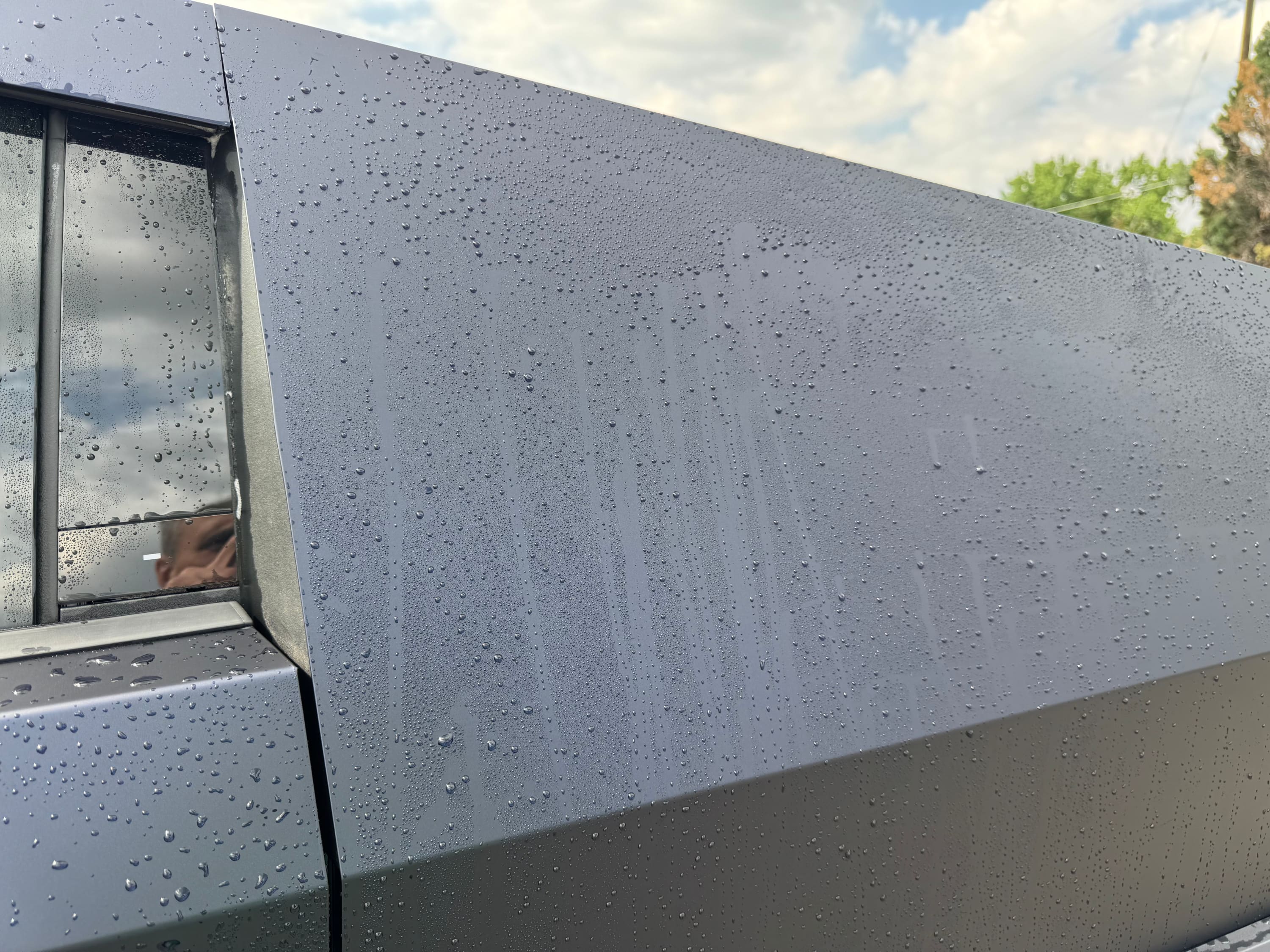 matte black phantom blue color ppf