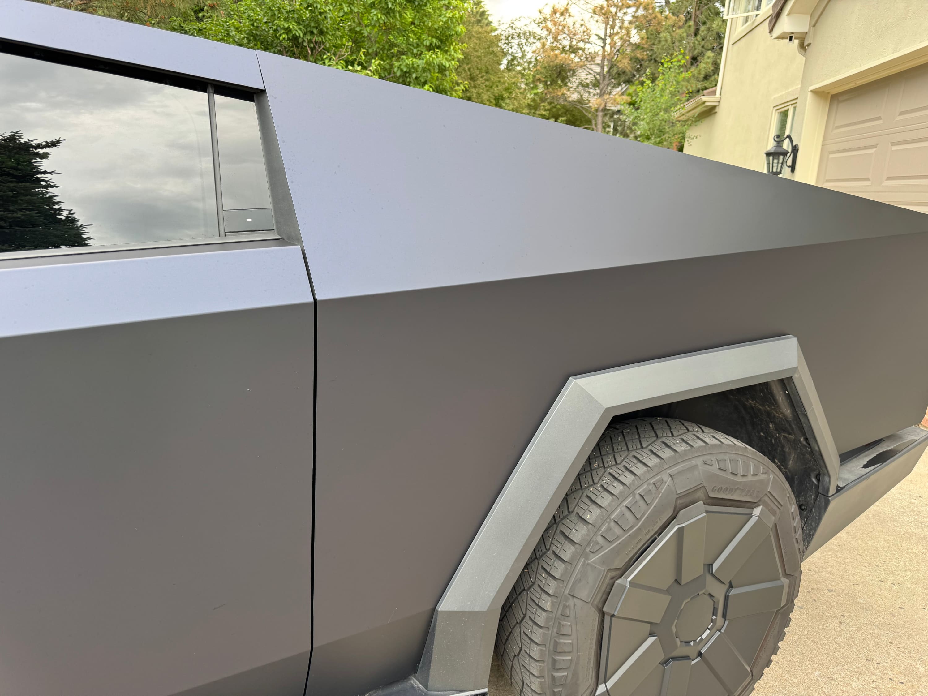 matte black phantom blue color ppf