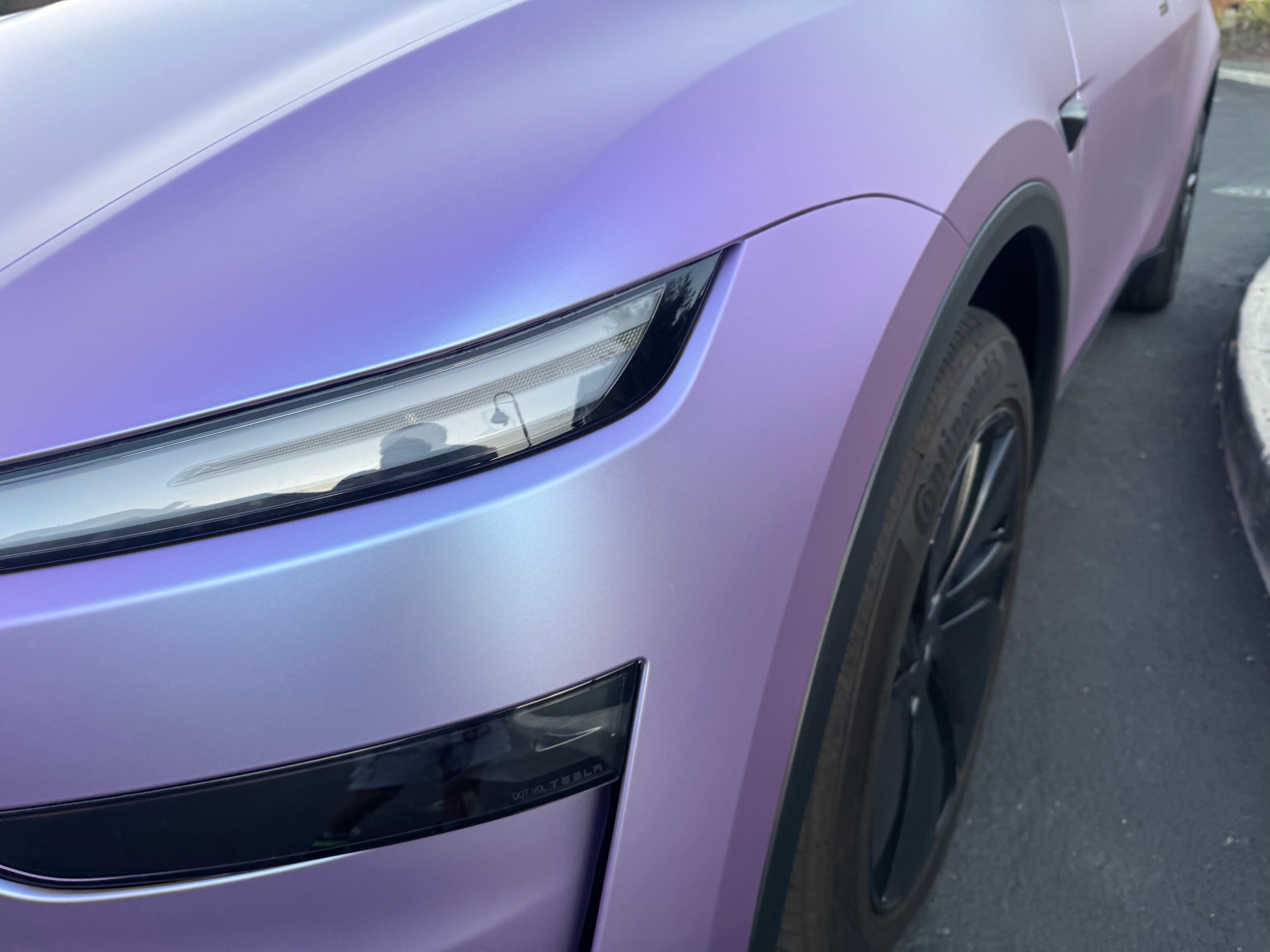 Matte Purple Mist Silver Color PPF