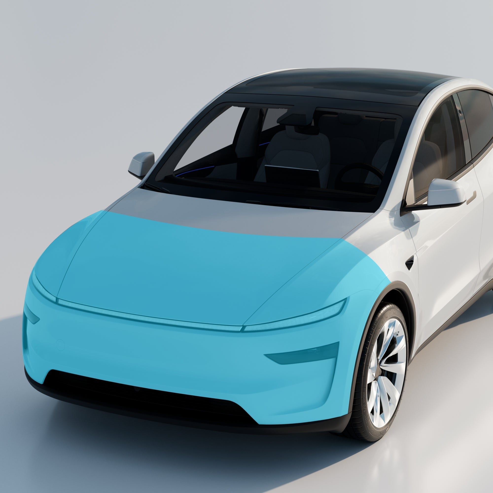 Full Partial Front Paint Protection Film for Tesla Model Y Juniper Partial Front Model Y Premium RWD AWD Edge to edge T-WRAPS