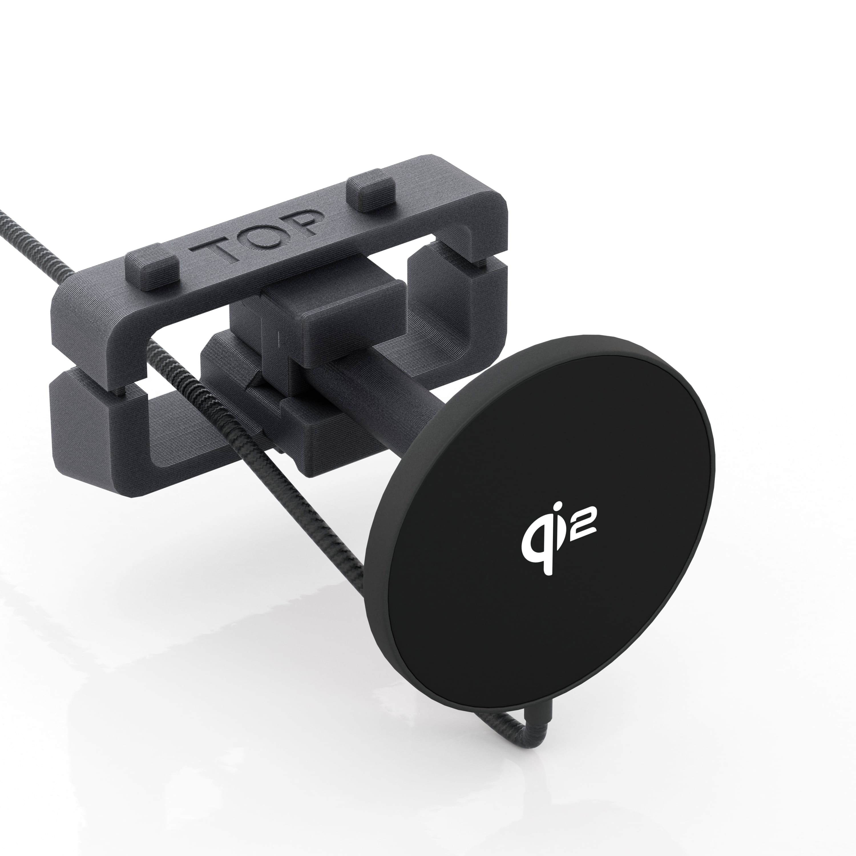 Dashboard Phone Mount Charger Tesla Model S Model X Refresh Qi2.2 25W Charger T-WRAPS