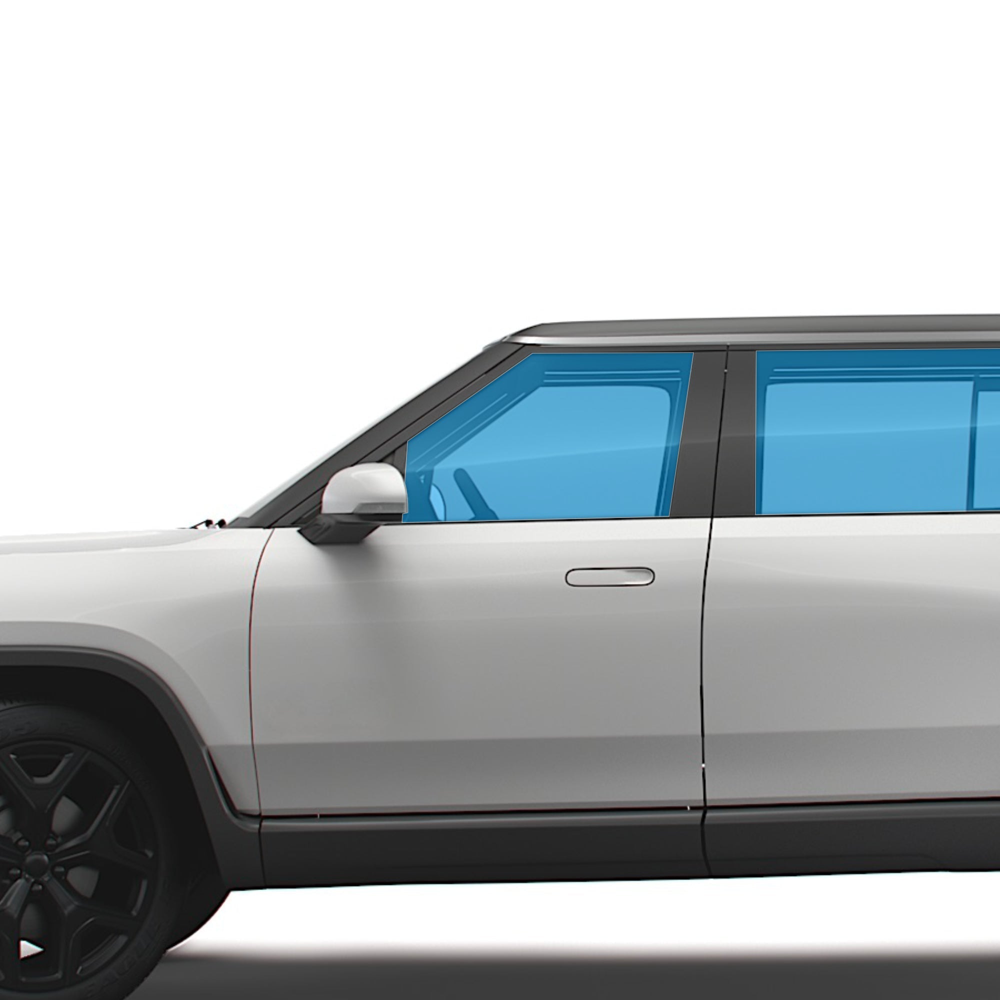 Nano Ceramic Windows Tint for Rivian R1S R1T R1S R1T Front Doors + Quarter Windows 70% pre-cut premium T-WRAPS