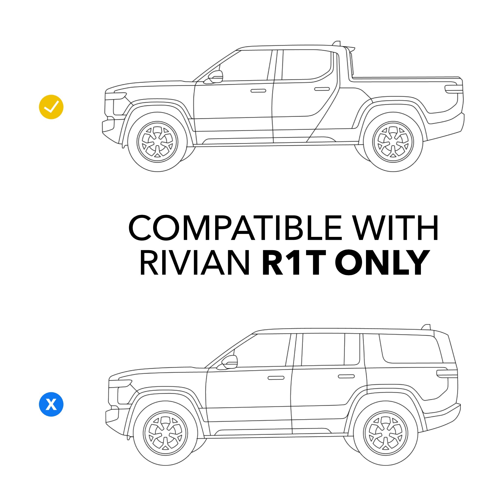 rivian r1t compatibility guide r1t, matte abs, 3d-printed storage dividers