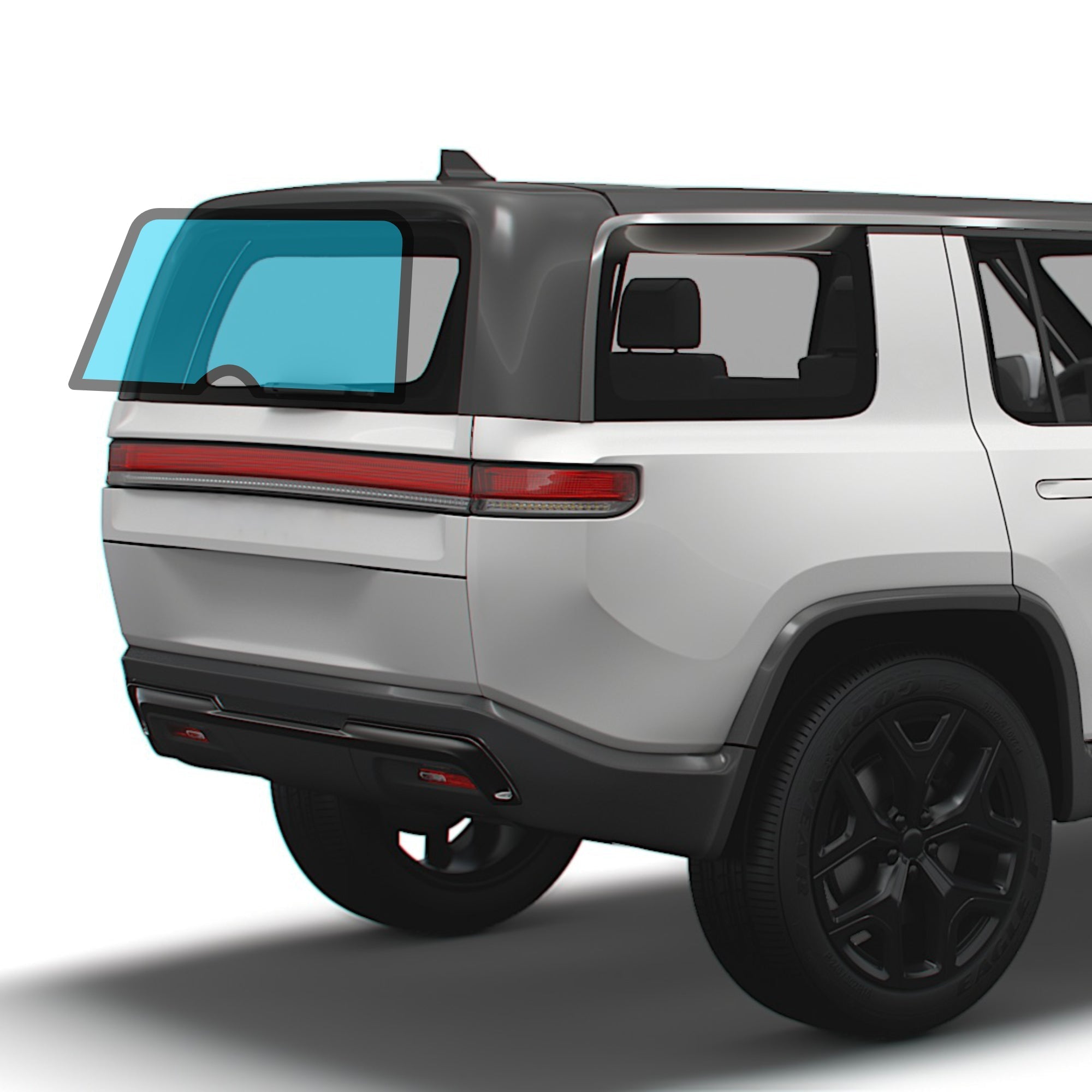 Windshield Sunroof Protection Film Rock Chips UV IR Defense for Rivian R1S R1T Rear Window R1S UV + IR + Impact Block T-WRAPS