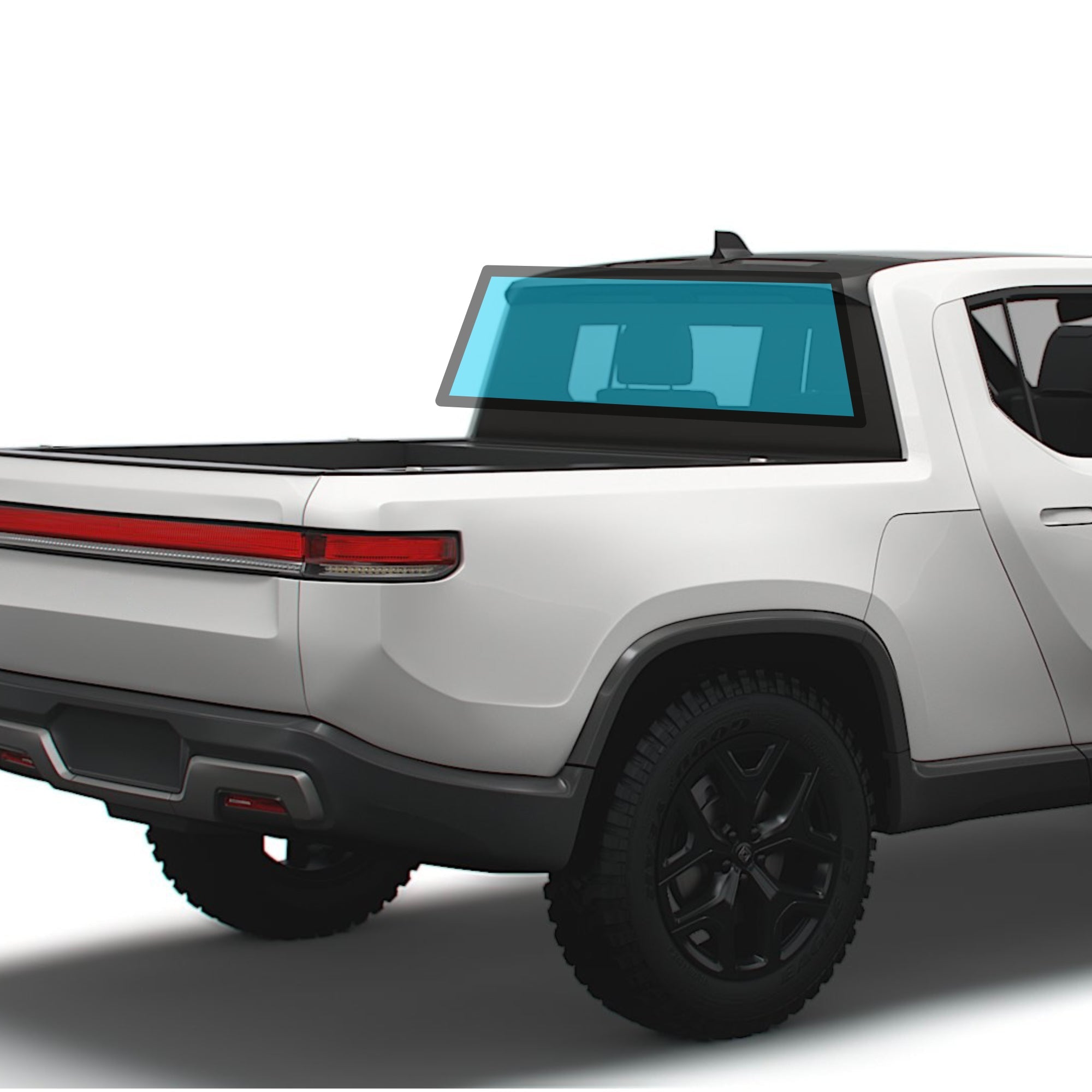 Windshield Sunroof Protection Film Rock Chips UV IR Defense for Rivian R1S R1T Rear Window R1T UV + IR + Impact Block T-WRAPS