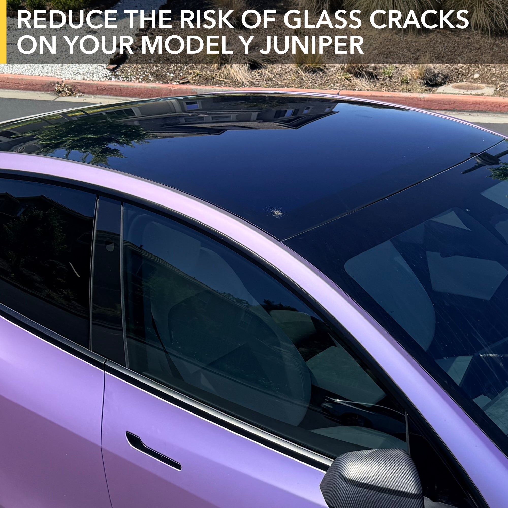 rock chips, tesla model, model y juniper, uv + ir, glass protection