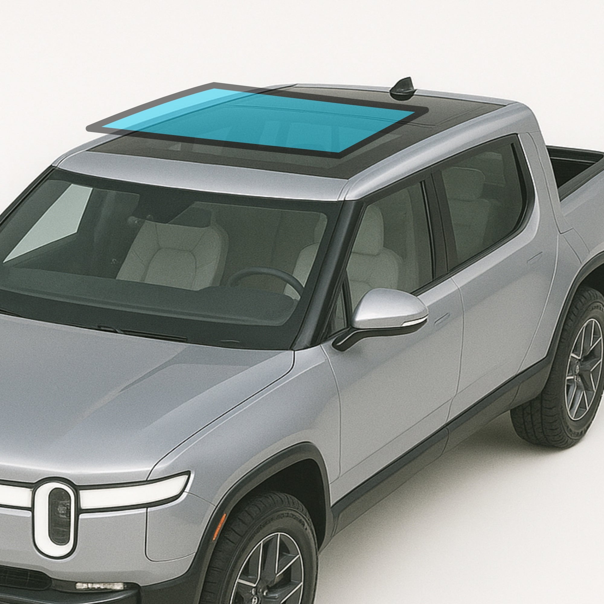 Windshield Sunroof Protection Film Rock Chips UV IR Defense for Rivian R1S R1T Sunroof R1T UV + IR + Impact Block T-WRAPS