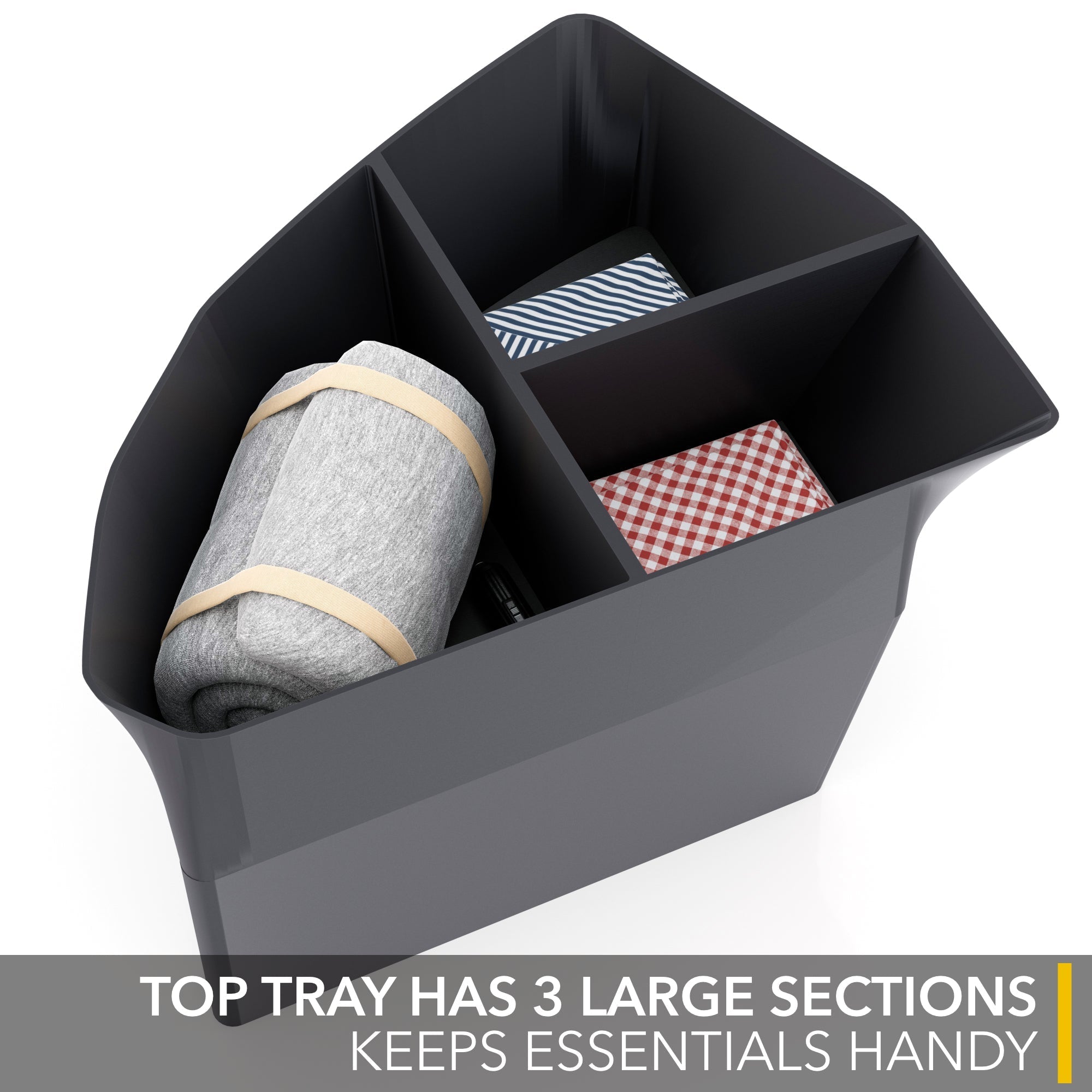 lucid air, trunk tray, leather inserts, tray organizer, organizer