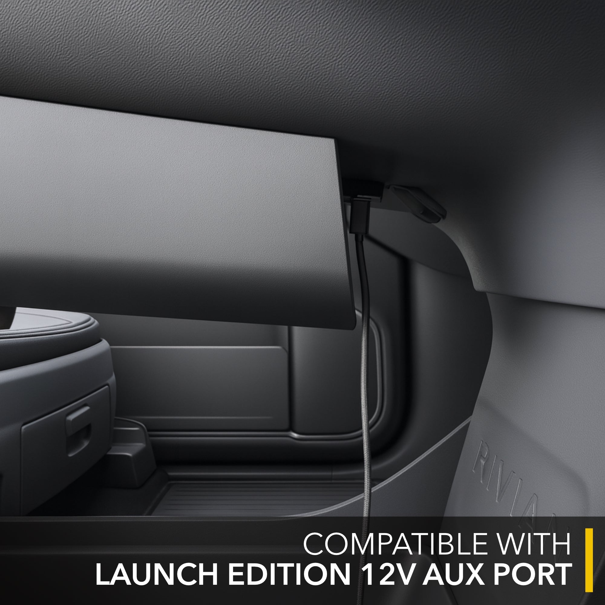 rivian r1s, r1t, screen tray, glovebox style organizer