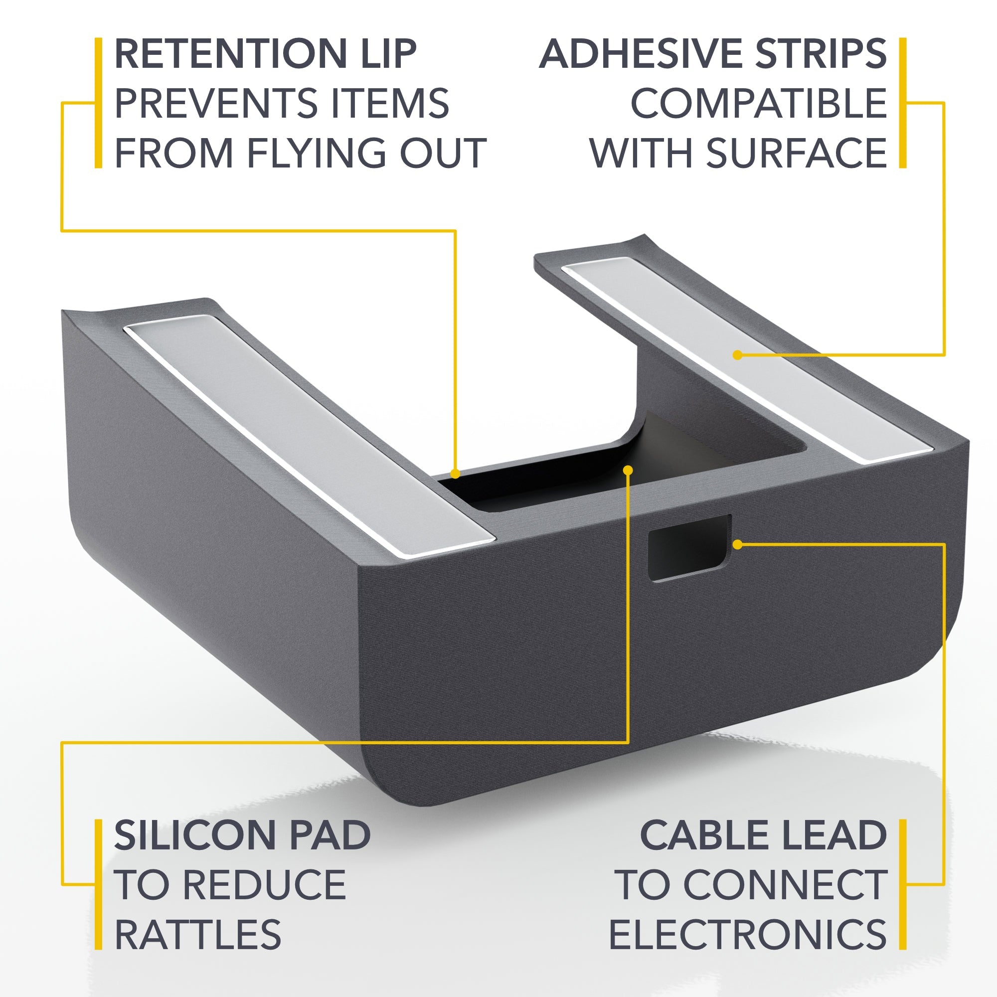 rivian r1s, r1t, screen tray, glovebox style organizer