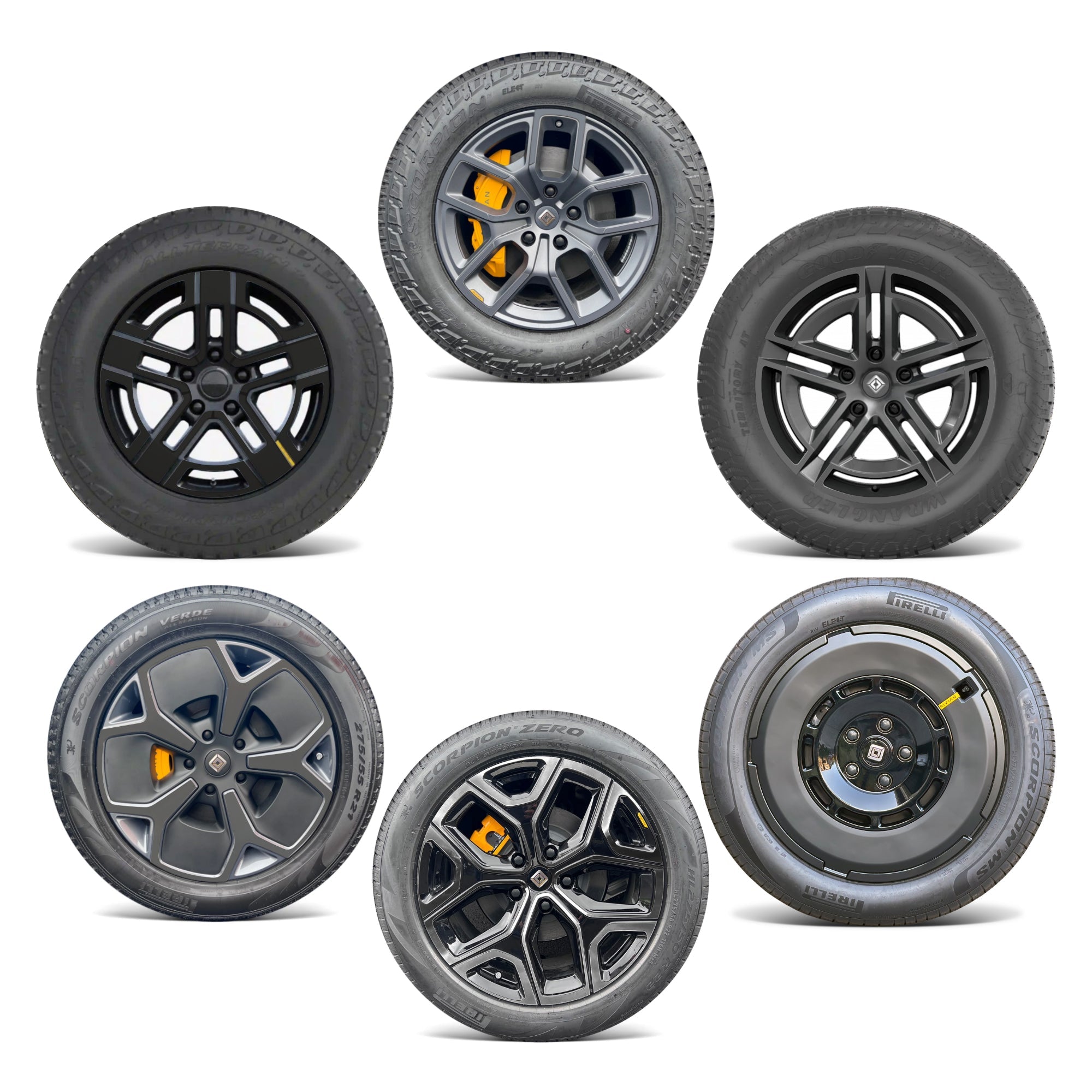Wheels Vinyl Covers Spokes Color Wrap Chrome Delete for Rivian R1T Rivian R1S T-WRAPS
