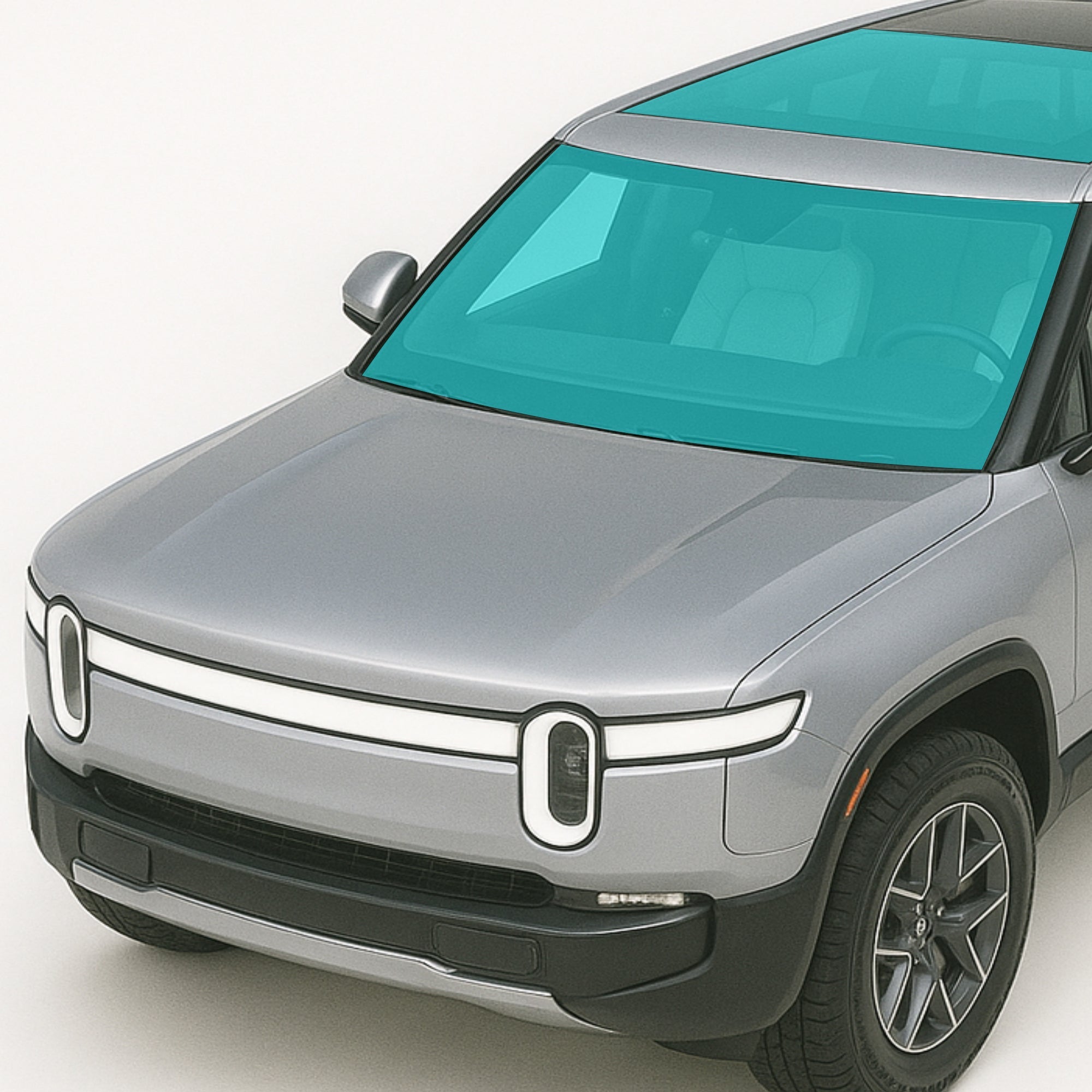 Windshield Sunroof Protection Film Rock Chips UV IR Defense for Rivian R1S R1T durable T-WRAPS