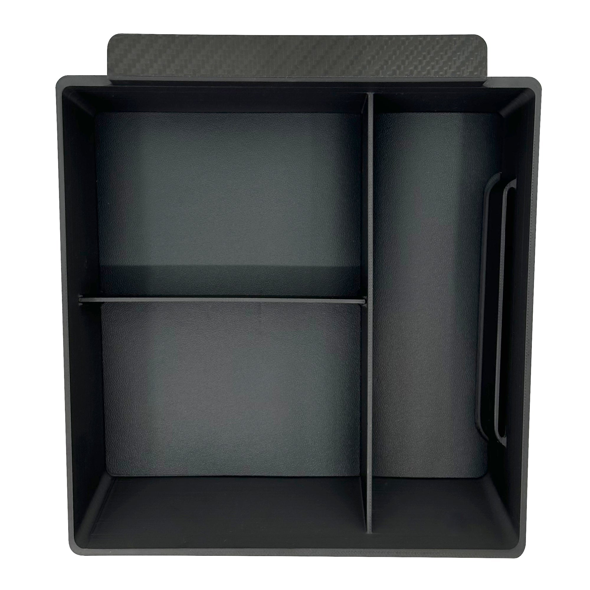Center Console Storage Tray Tesla Model S Model X Armrest Organizer With leather inserts premium durable faux leather T-WRAPS