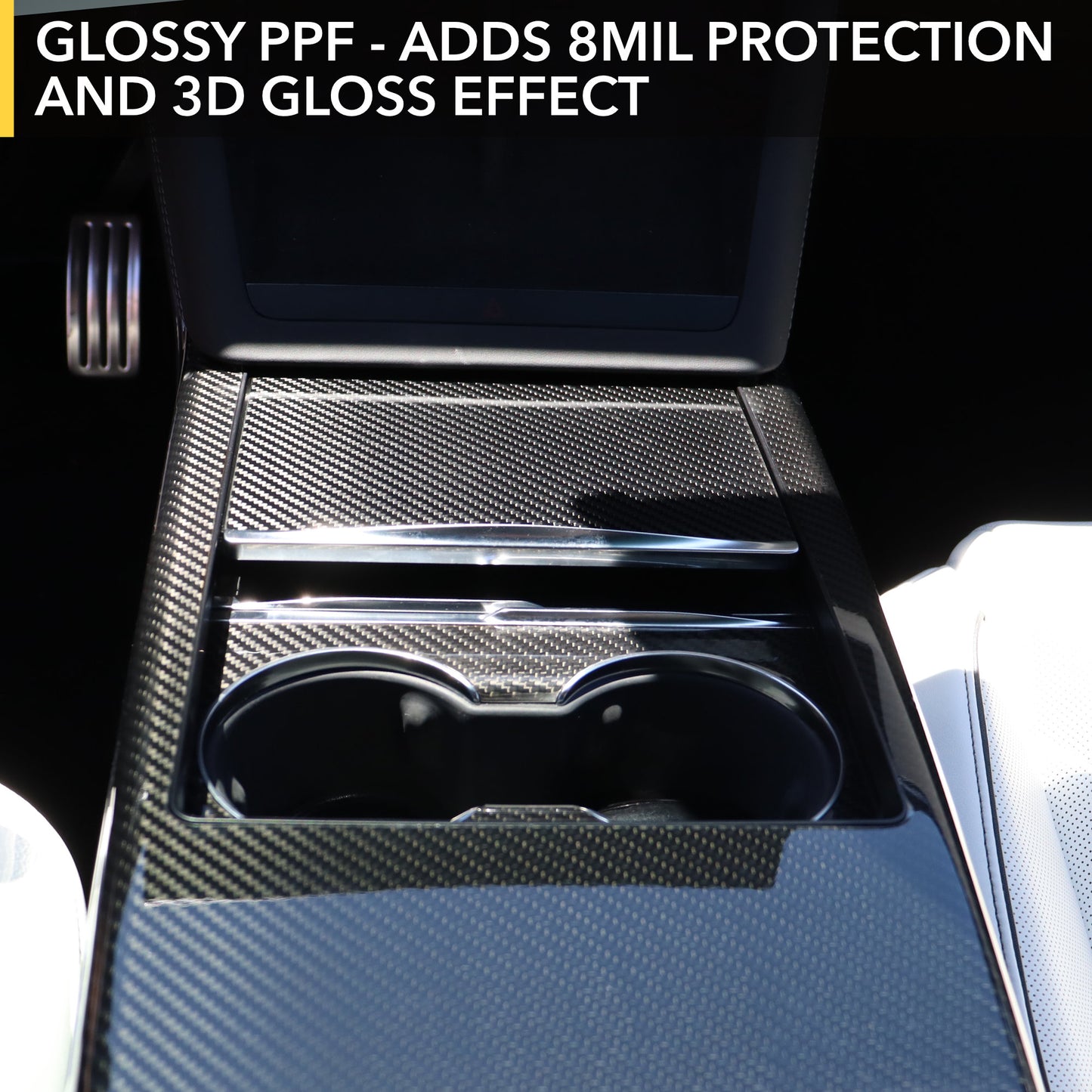 Interior Protection Kit (PPF) for PLAID Tesla Model S - Wraps All Carbon Fiber Interior Trims