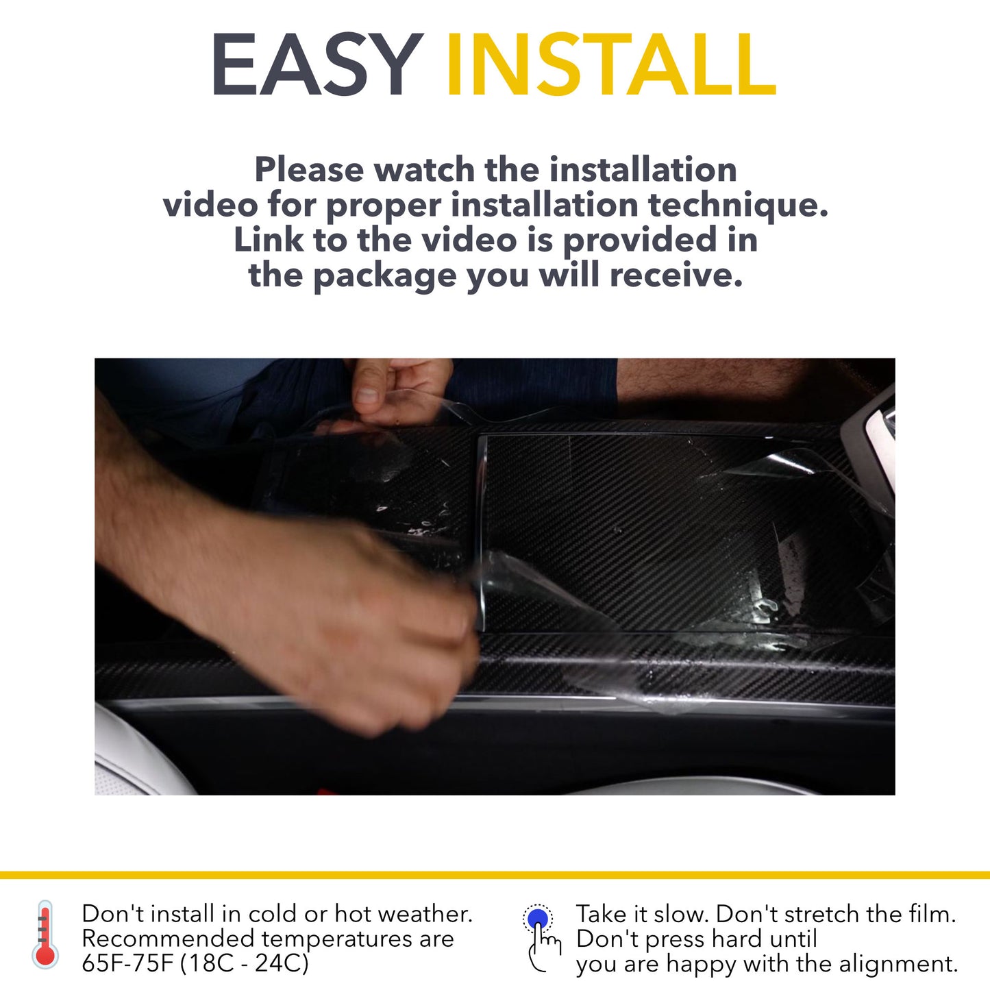 Interior Protection Kit (PPF) for PLAID Tesla Model S - Wraps All Carbon Fiber Interior Trims