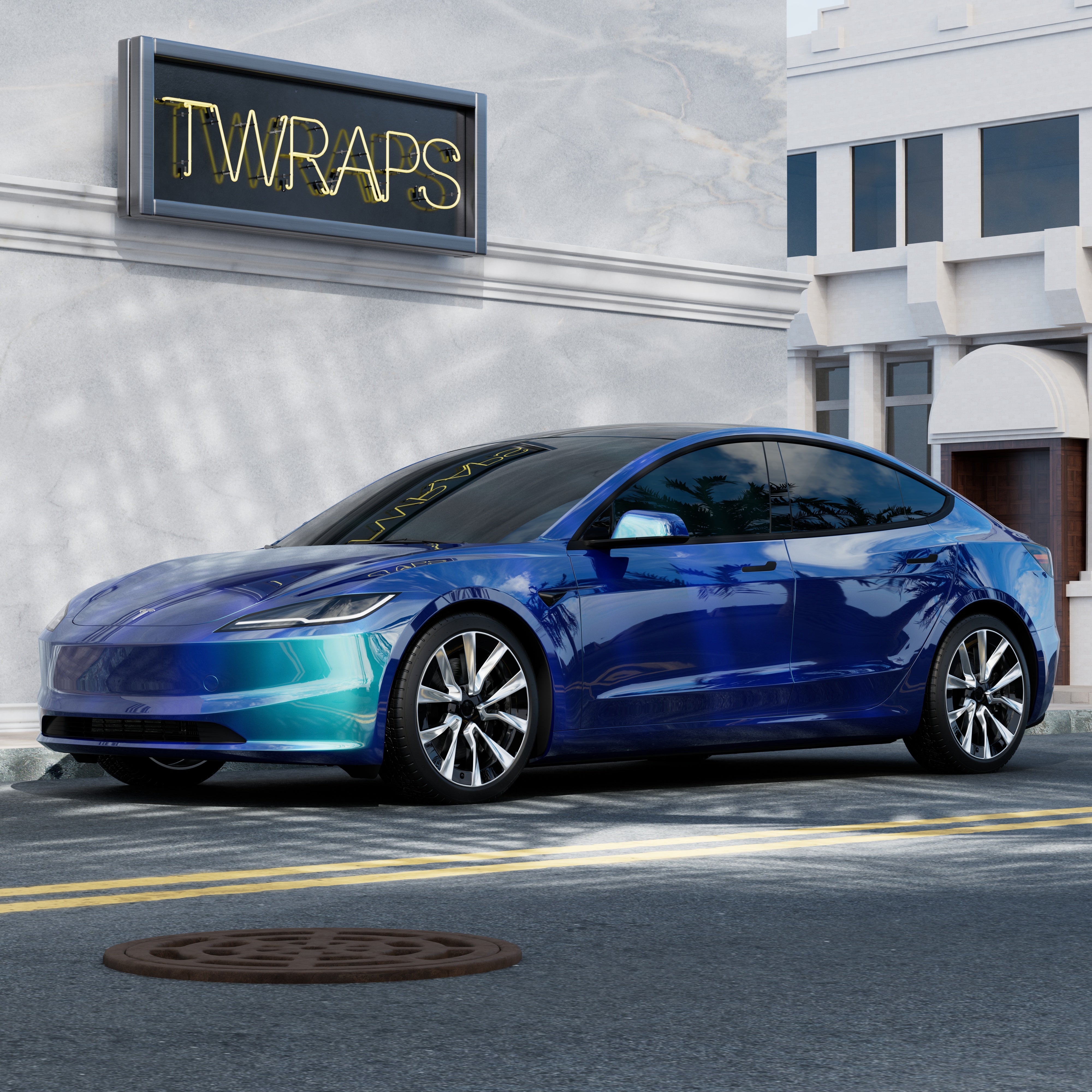 Color PPF Wrap | Colored Paint Protection Film for Tesla Model 3 Highland 2024-2026