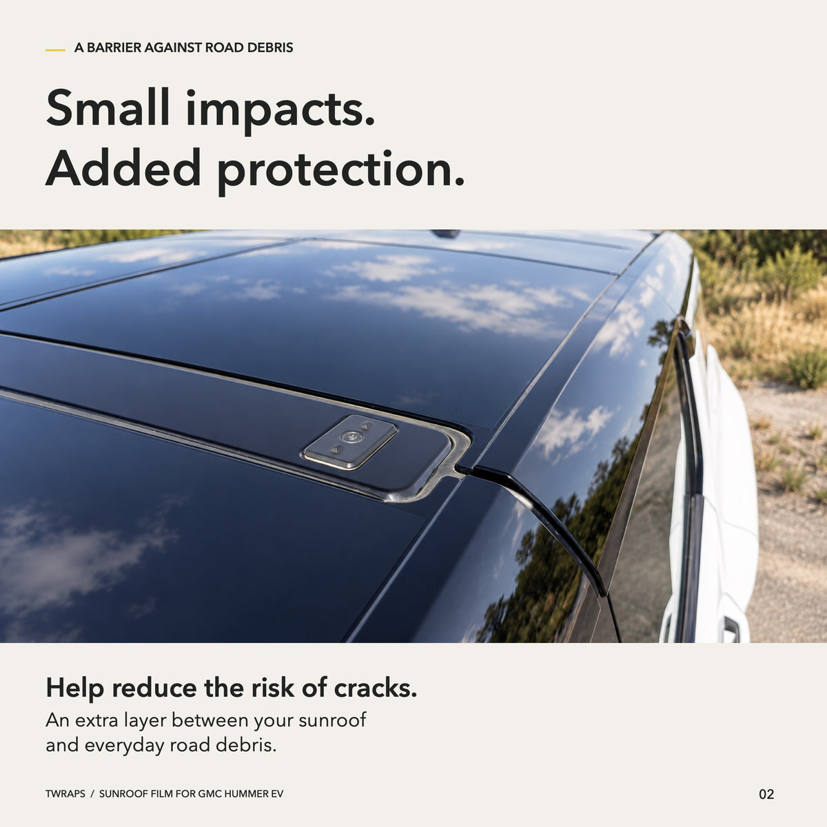 Sunroof Protection Film for GMC Hummer EV