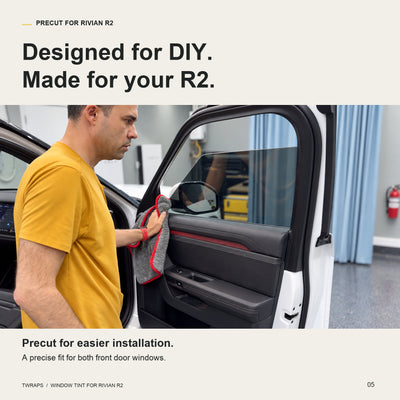 Window Tint Nano Ceramic IR | Rivian R2, Precut