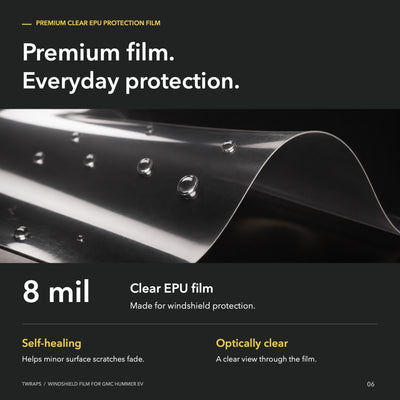 Windshield Protection Film for GMC Hummer EV